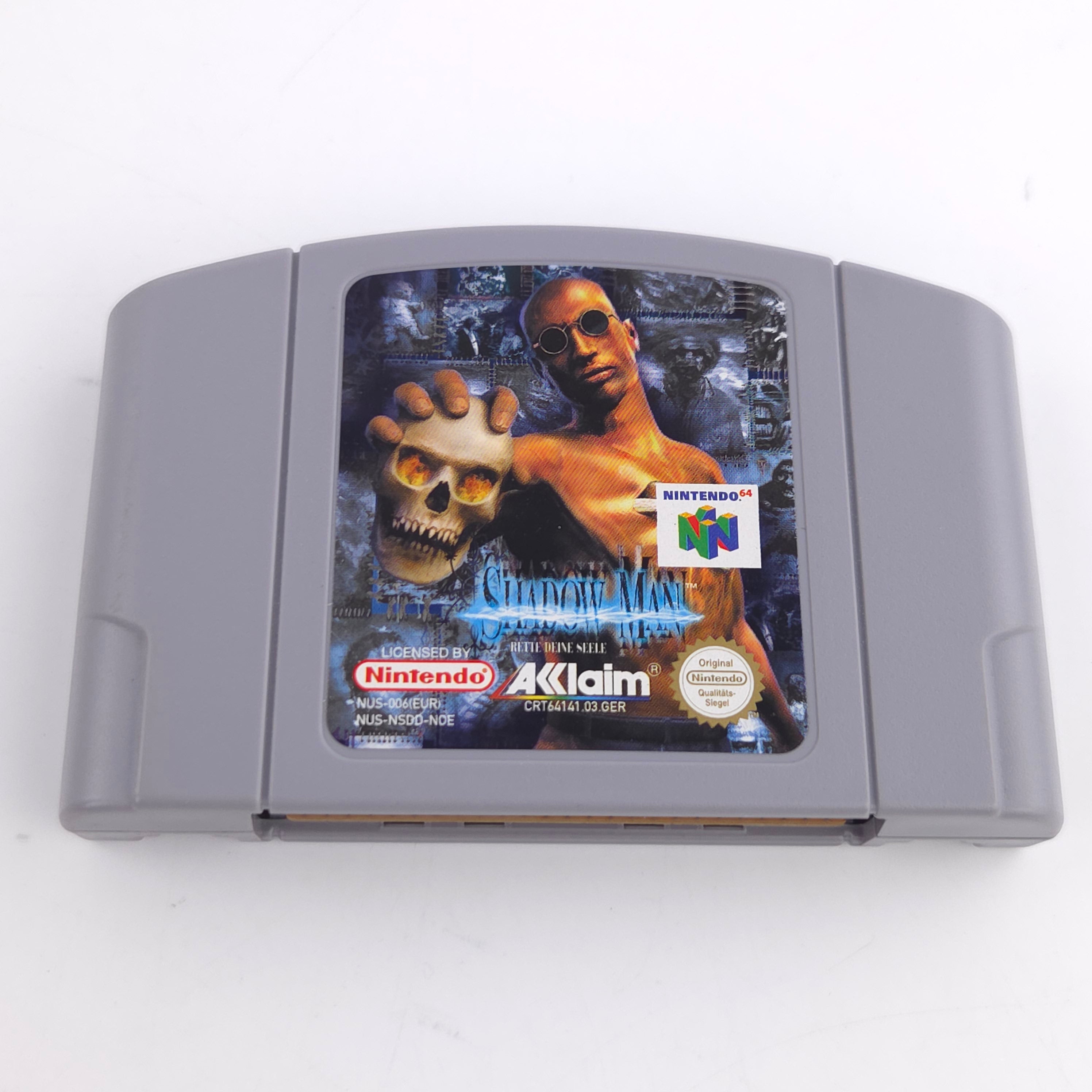Nintendo 64 Spiel Shadow Man CIB N64 OVP PAL NOE Acclaim