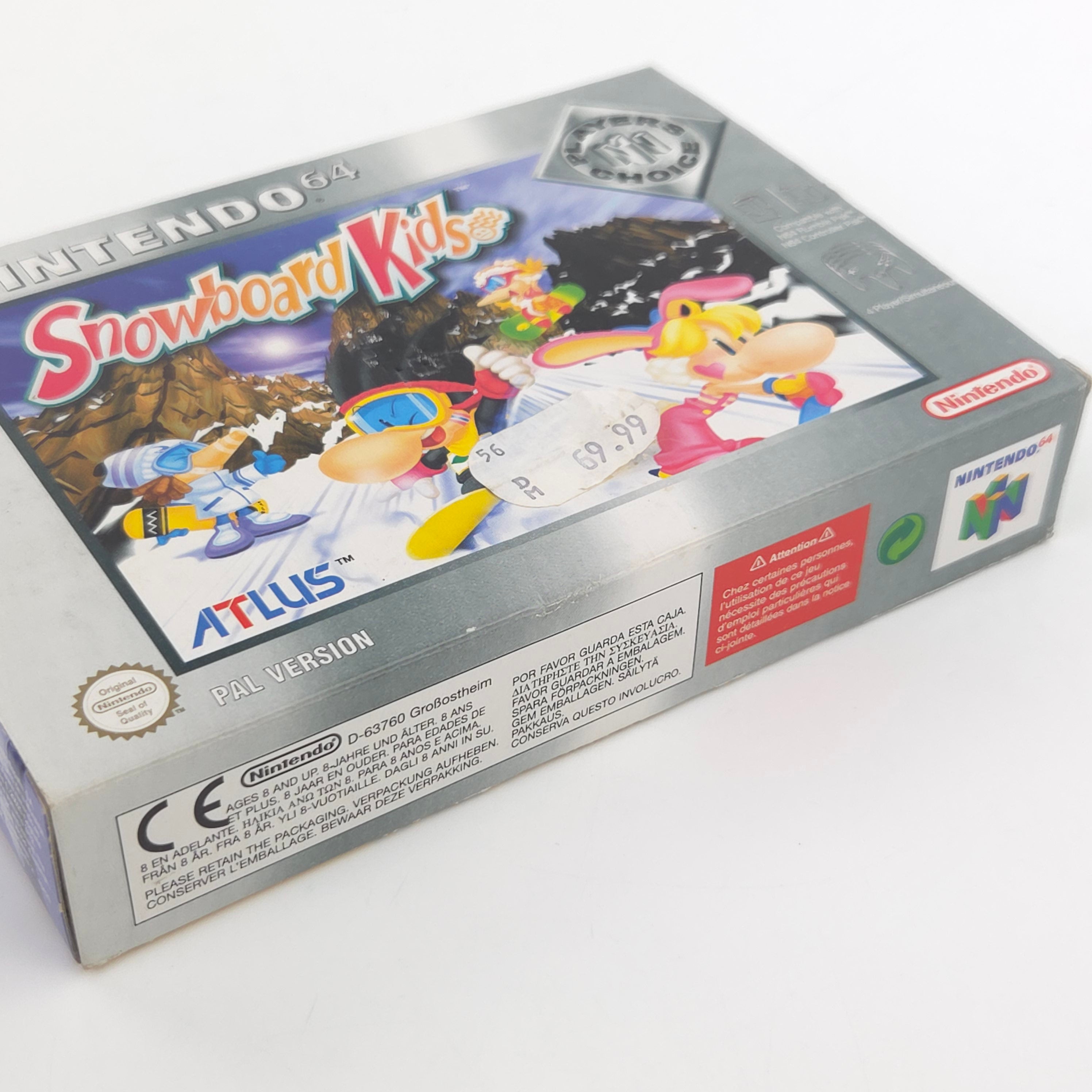 Nintendo 64 Spiel Snowboard Kids N64 OVP PAL EUR Atlus
