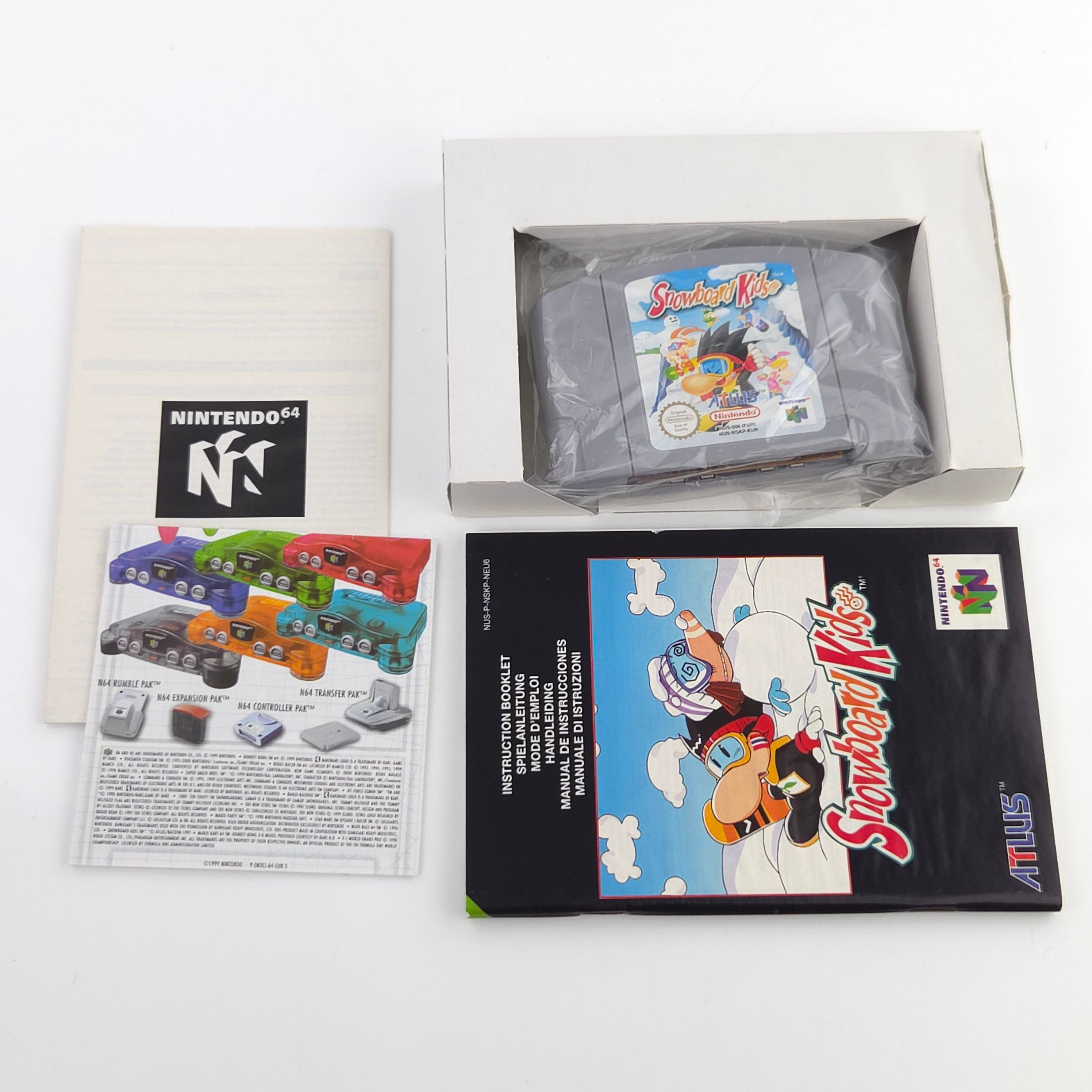 Nintendo 64 Spiel Snowboard Kids N64 OVP PAL EUR Atlus
