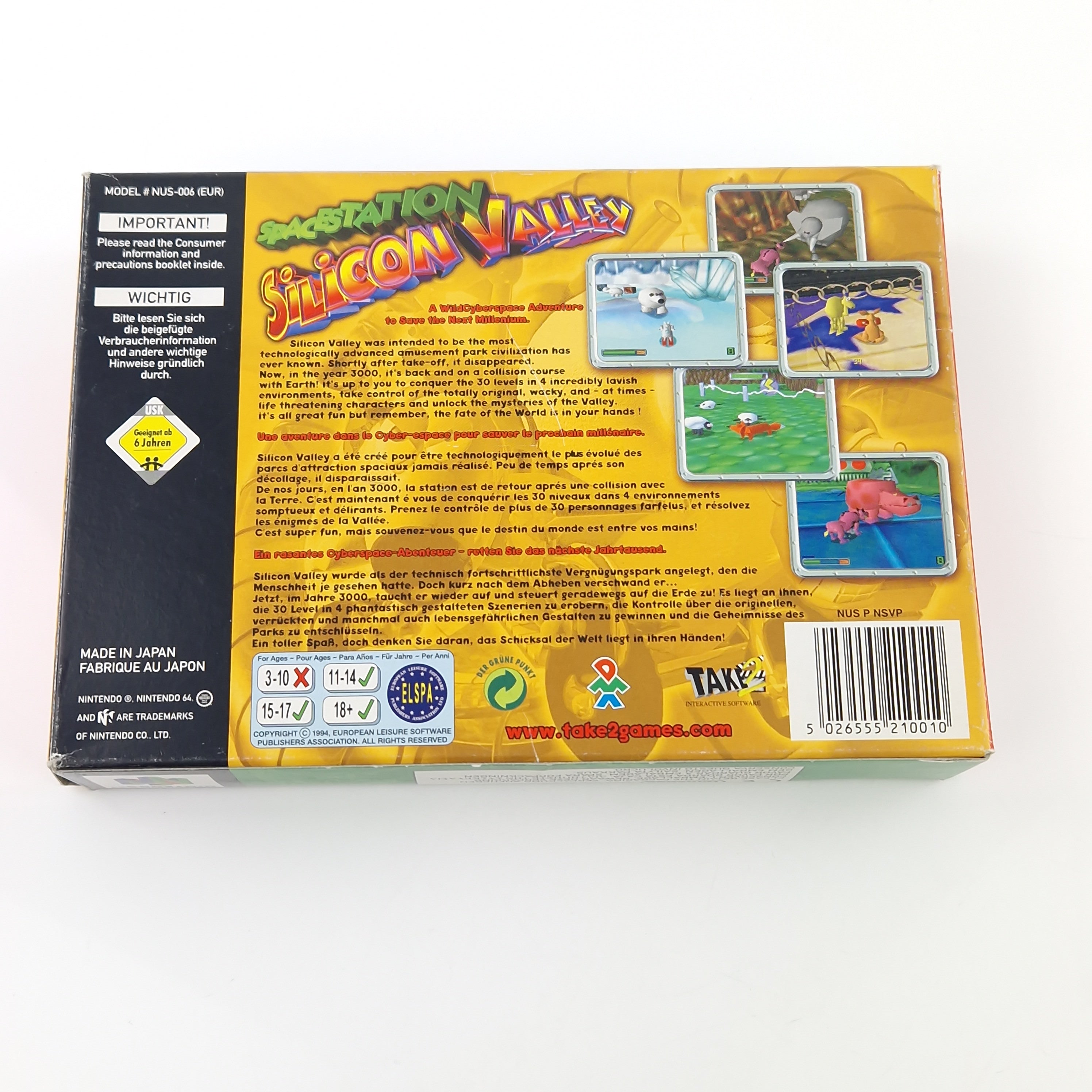 Nintendo 64 Spiel – Spacestation Silicon Valley N64 OVP PAL