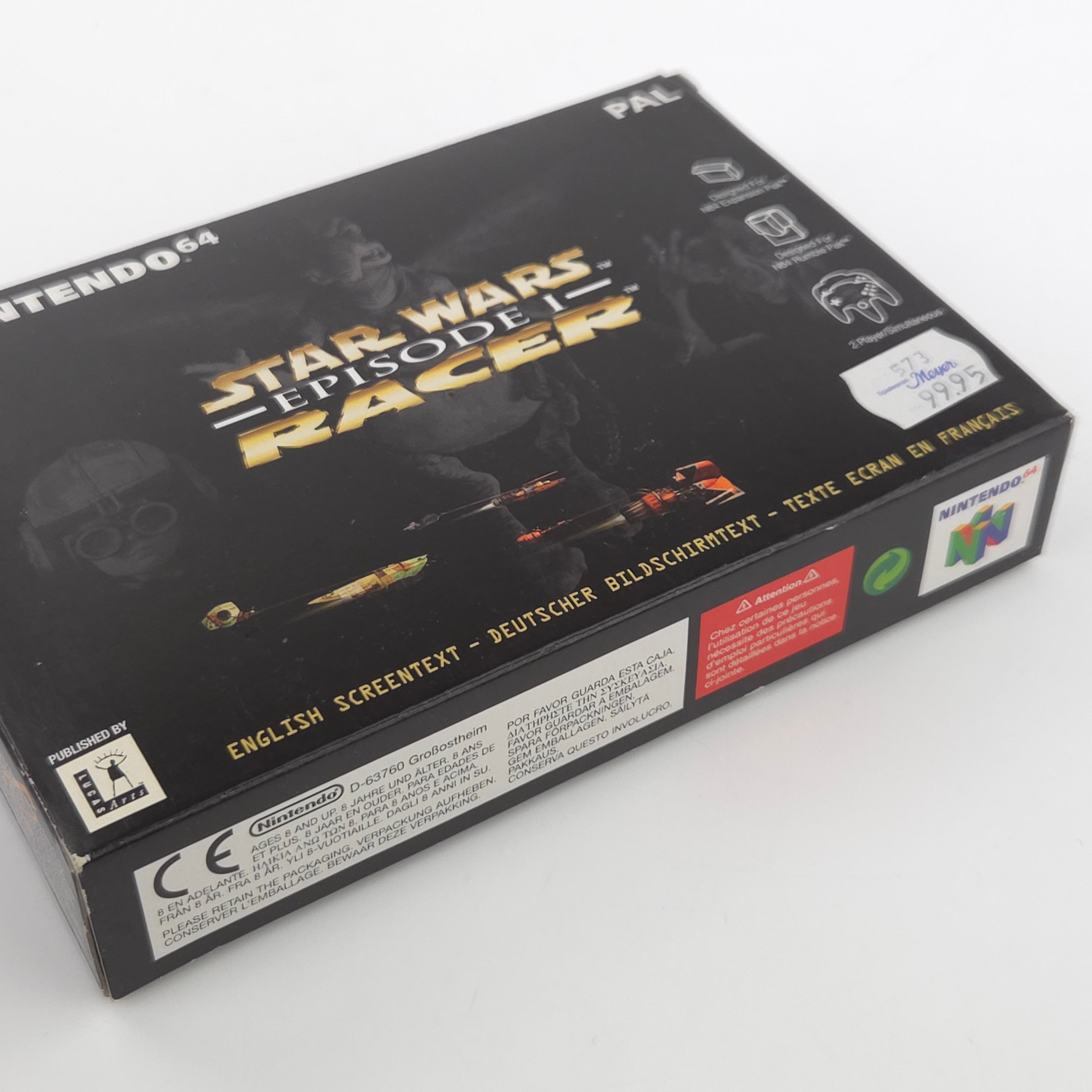 Nintendo 64 Spiel Star Wars Episode I Racer N64 OVP CIB