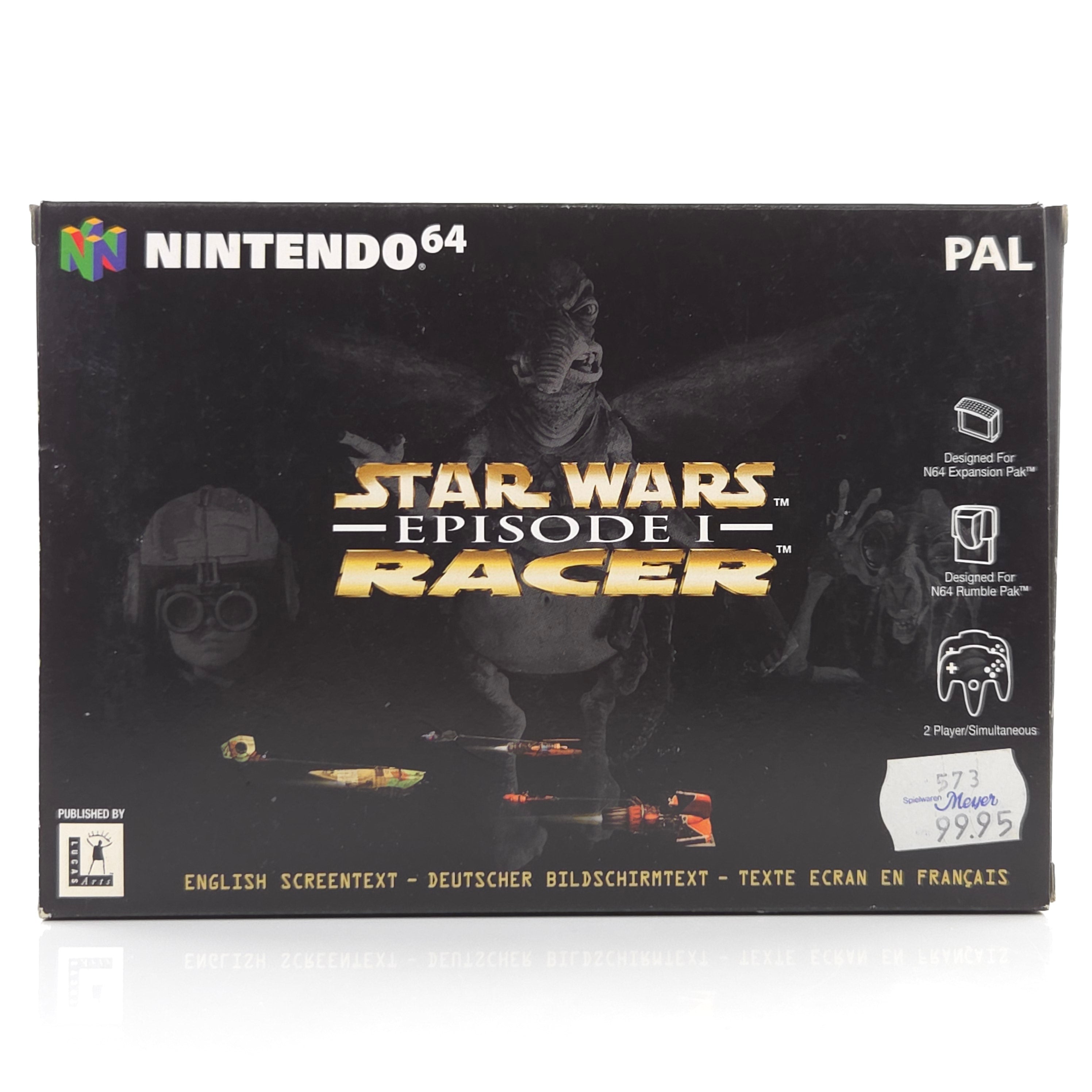 Nintendo 64 Spiel Star Wars Episode I Racer N64 OVP CIB