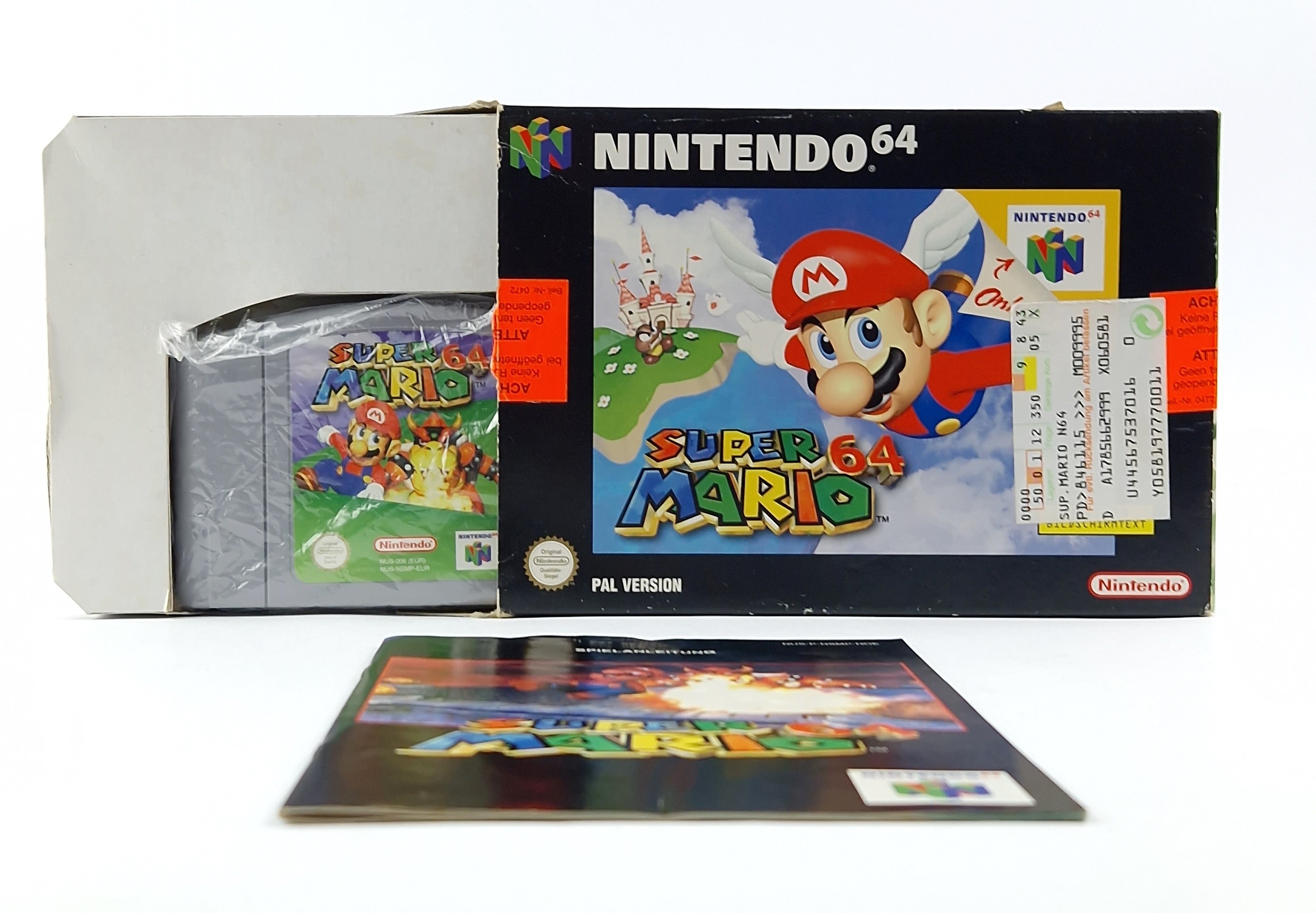 Nintendo 64 Spiel – Super Mario 64 Modul Anleitung OVP PAL