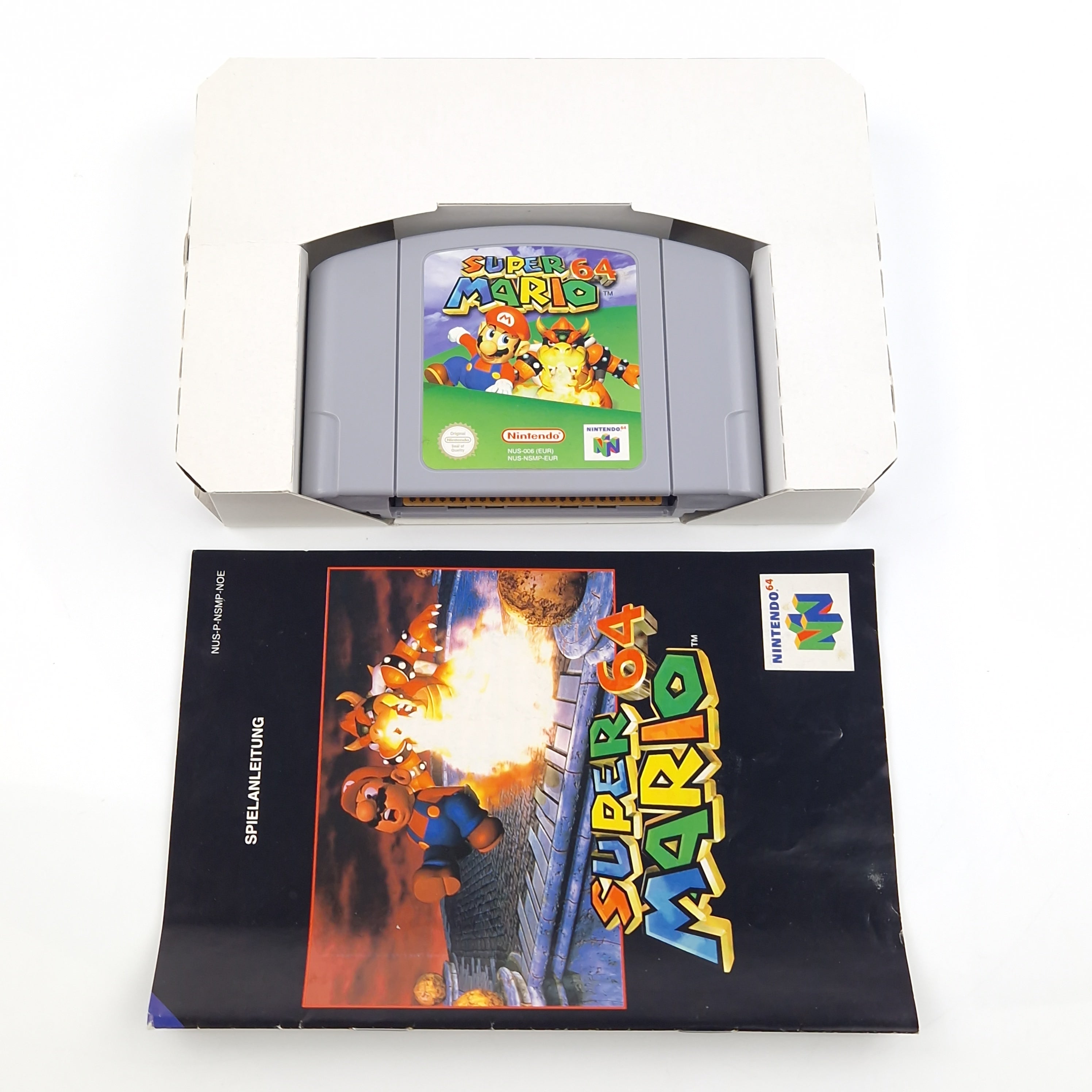 Nintendo 64 Spiel – Super Mario 64 OVP CIB PAL NOE