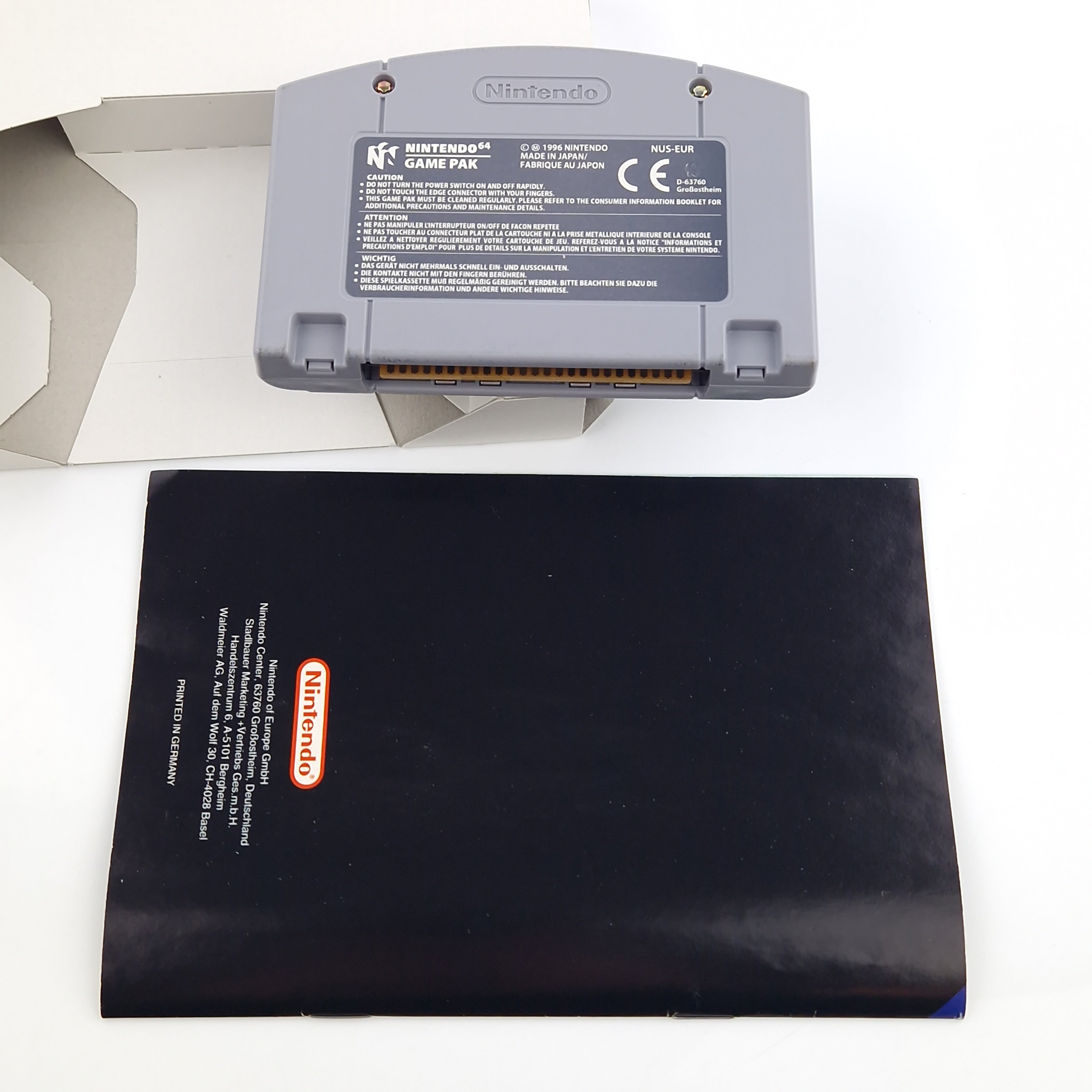 Nintendo 64 Spiel – Super Mario 64 OVP CIB PAL NOE