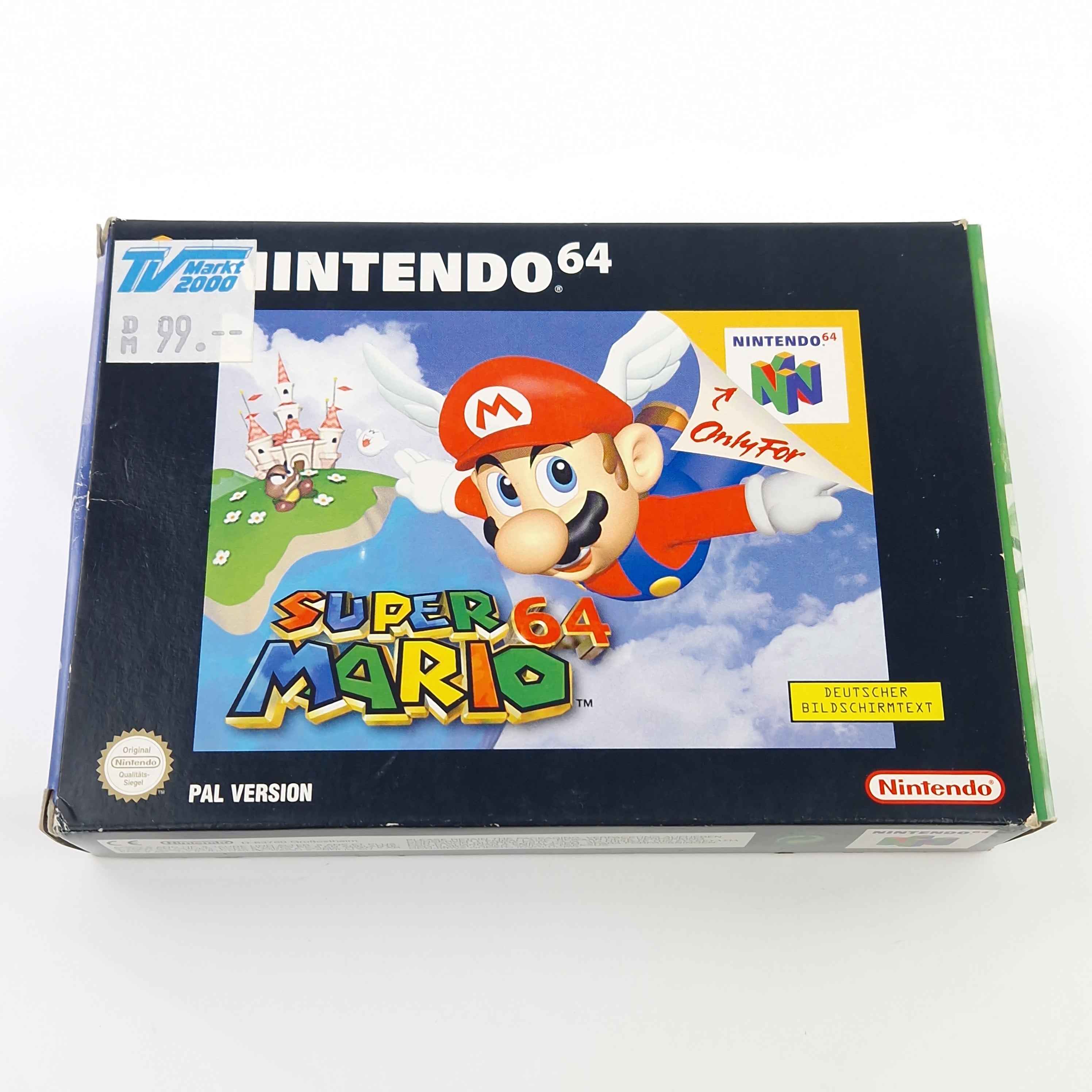 Nintendo 64 Spiel – Super Mario 64 OVP CIB PAL NOE