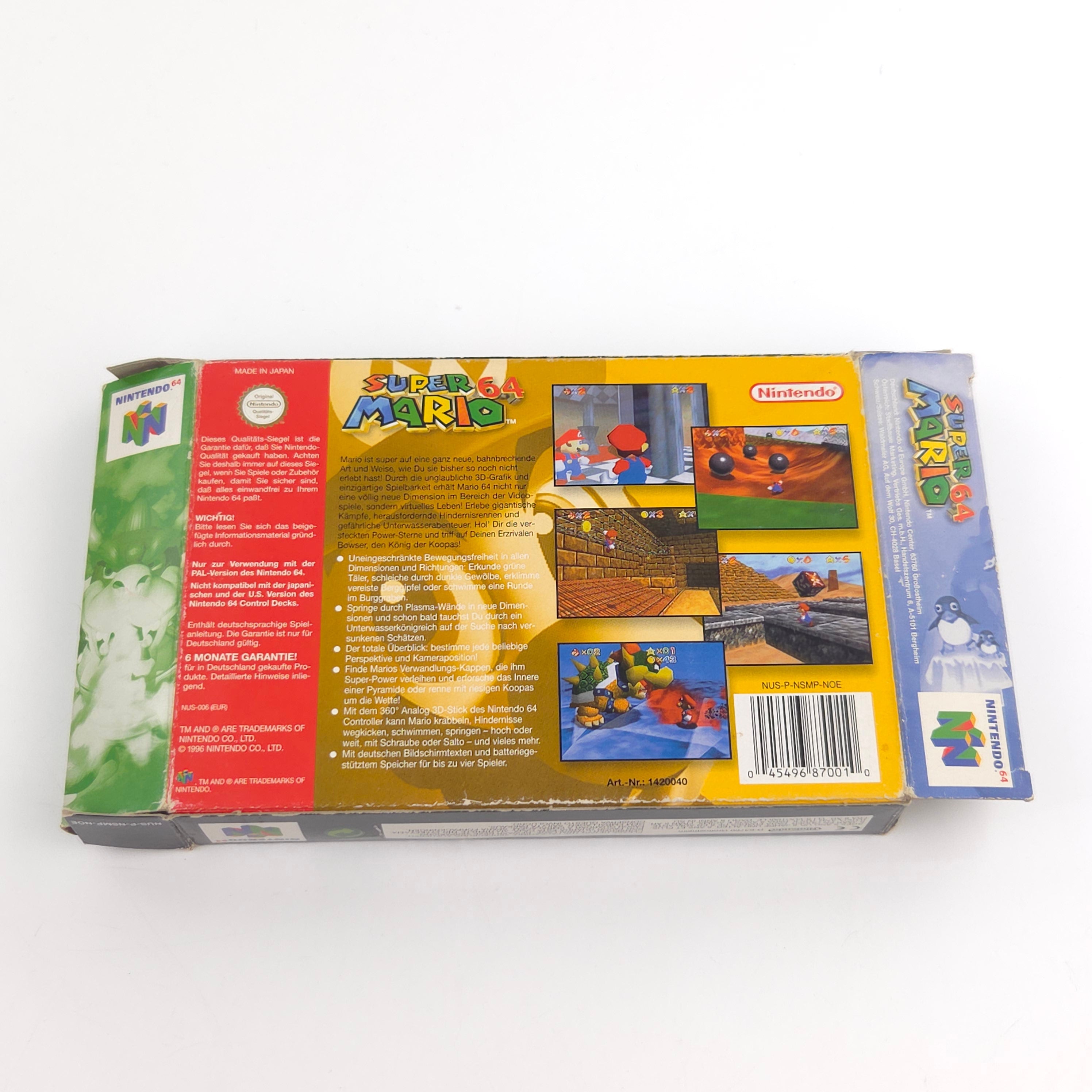 Nintendo 64 Spiel – Super Mario 64 (N64 OVP PAL)