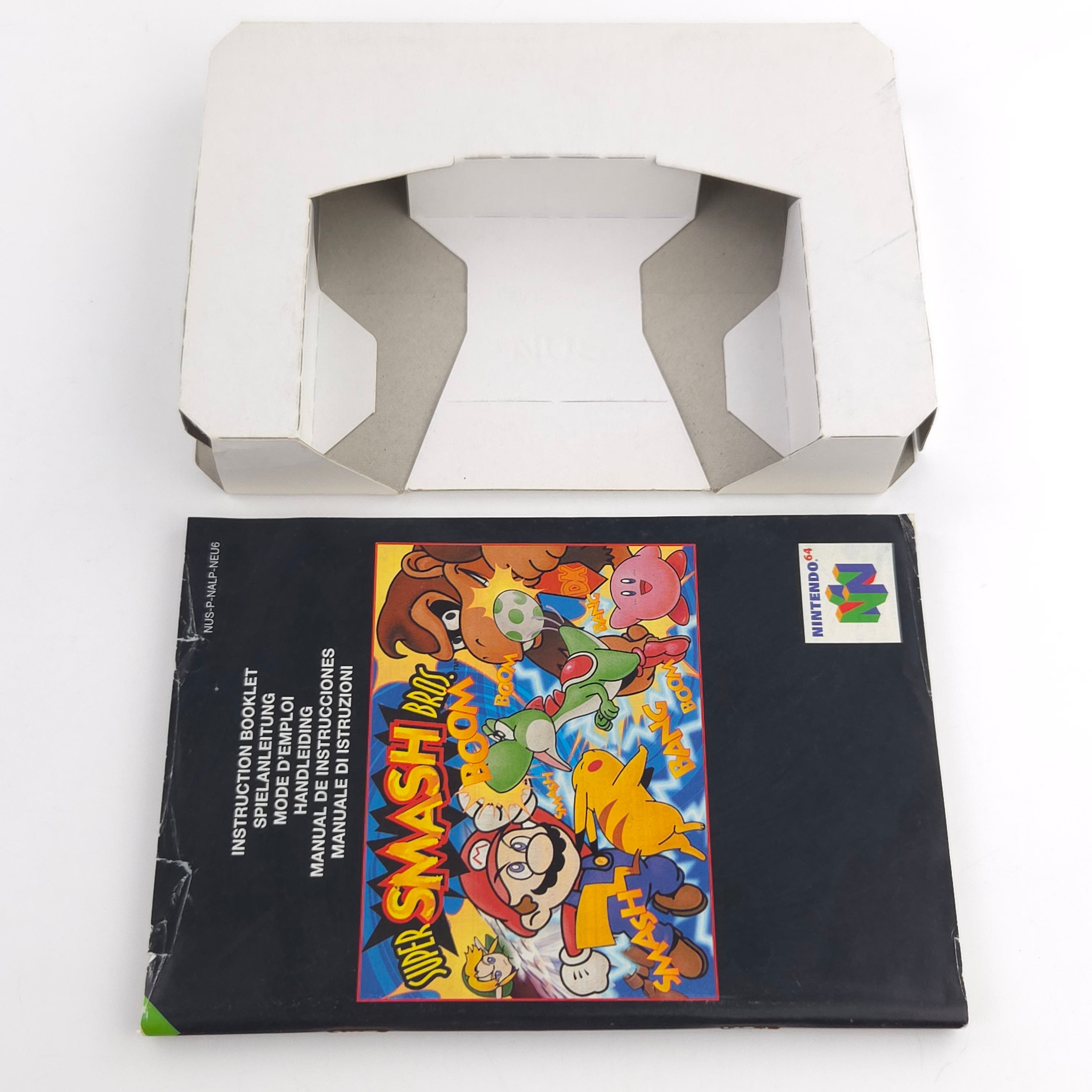 Nintendo 64 Spiel Super Smash Bros. N64 OVP CIB PAL EUR