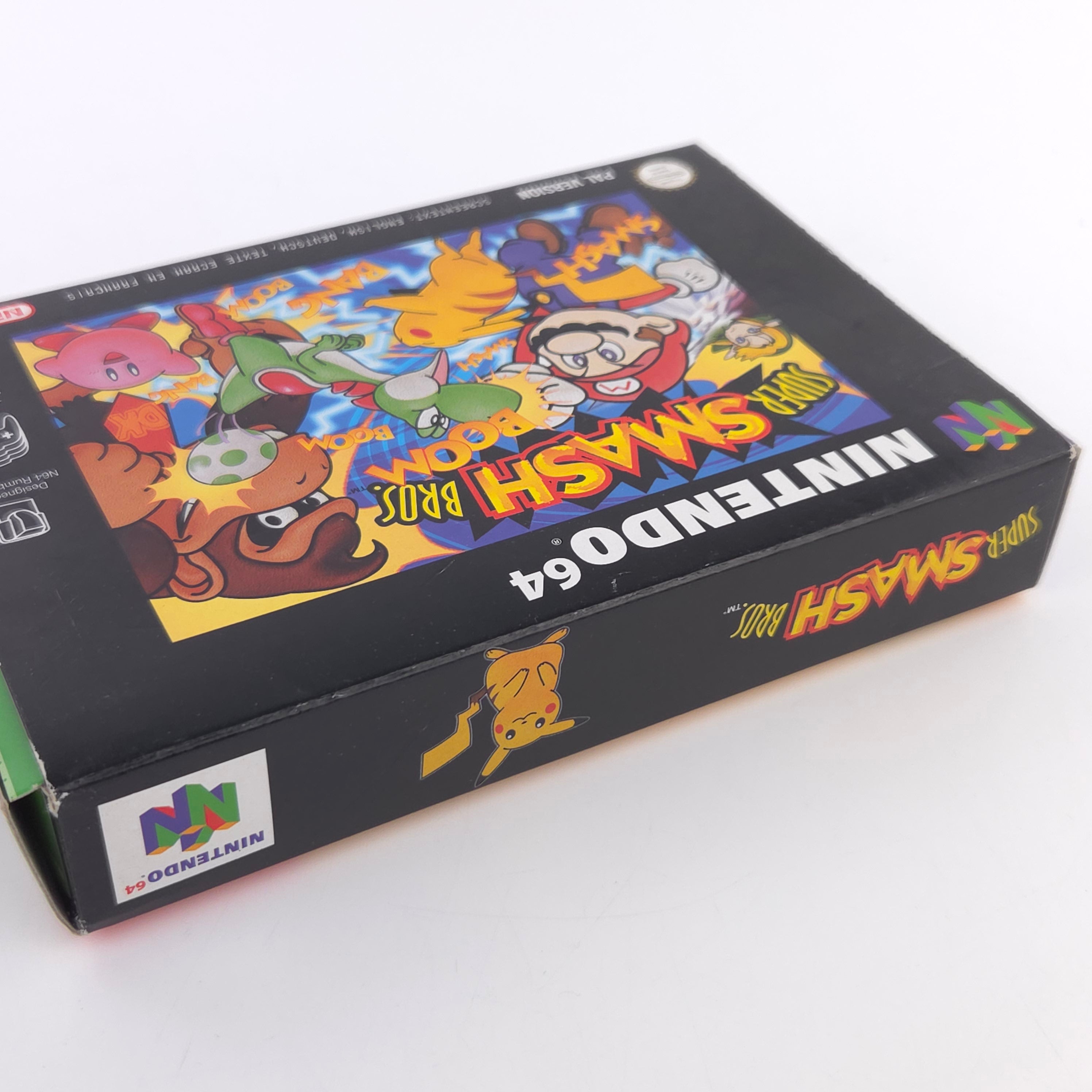 Nintendo 64 Spiel Super Smash Bros. N64 OVP CIB PAL EUR