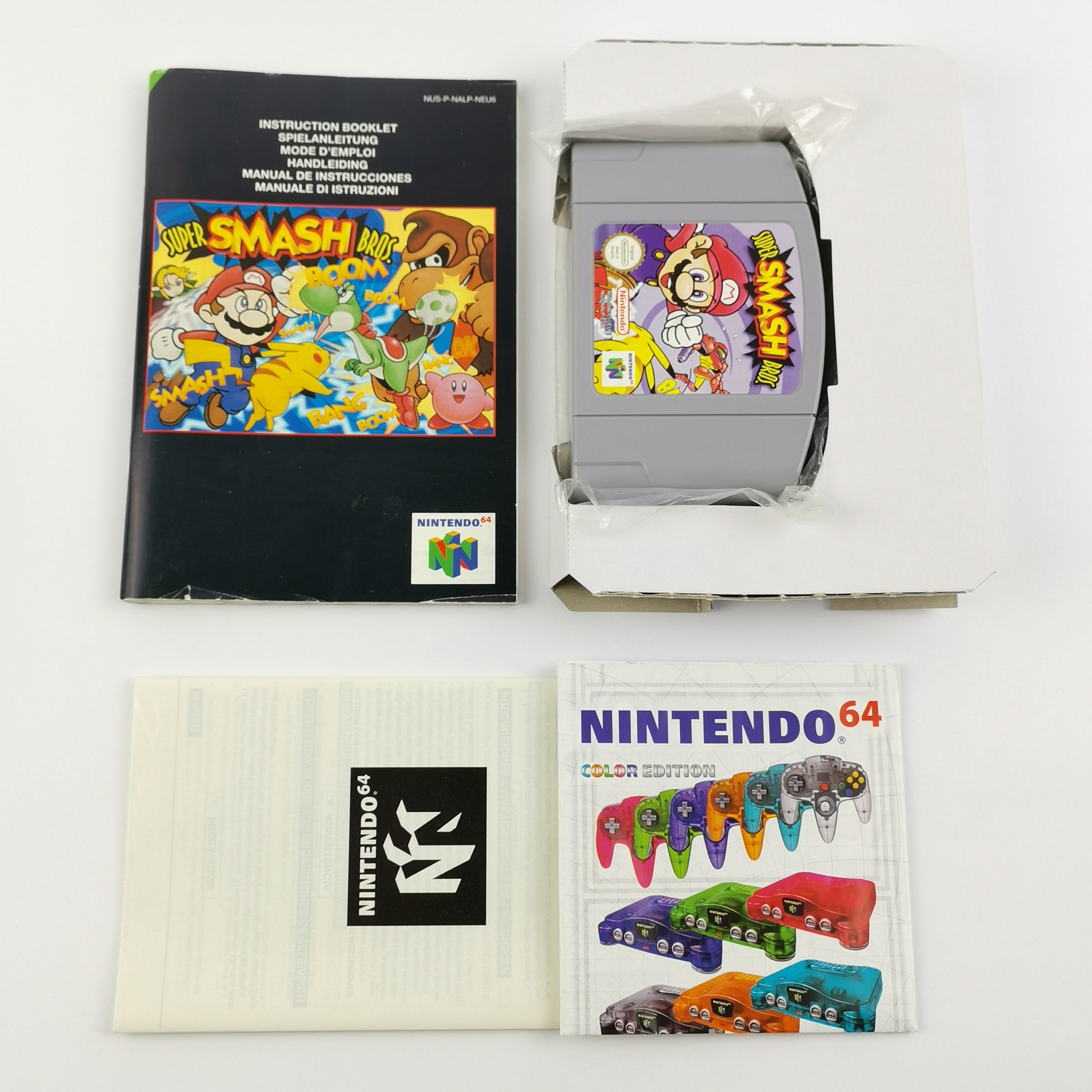 Nintendo 64 Spiel – Super Smash Bros OVP PAL Version N64