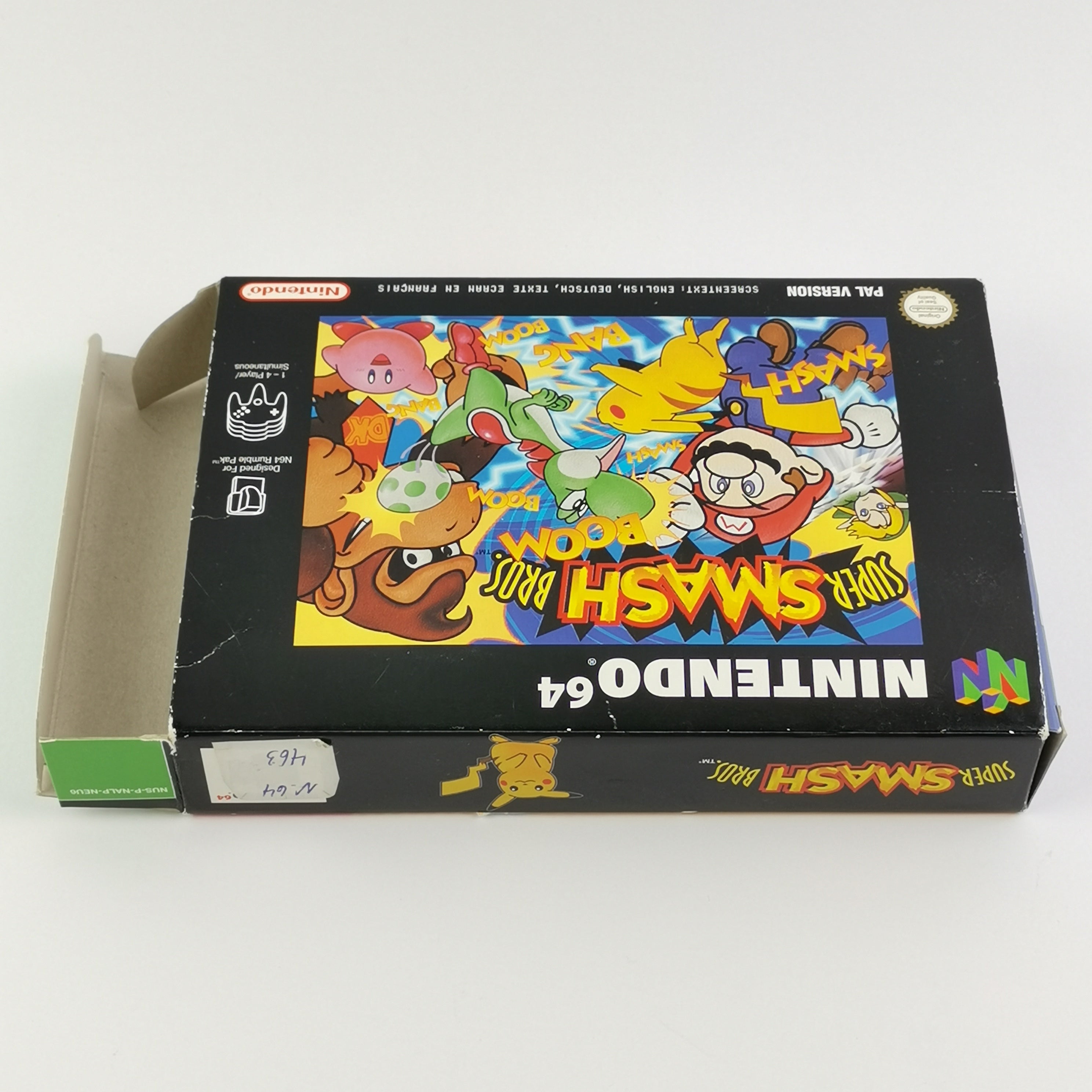 Nintendo 64 Spiel – Super Smash Bros OVP PAL Version N64