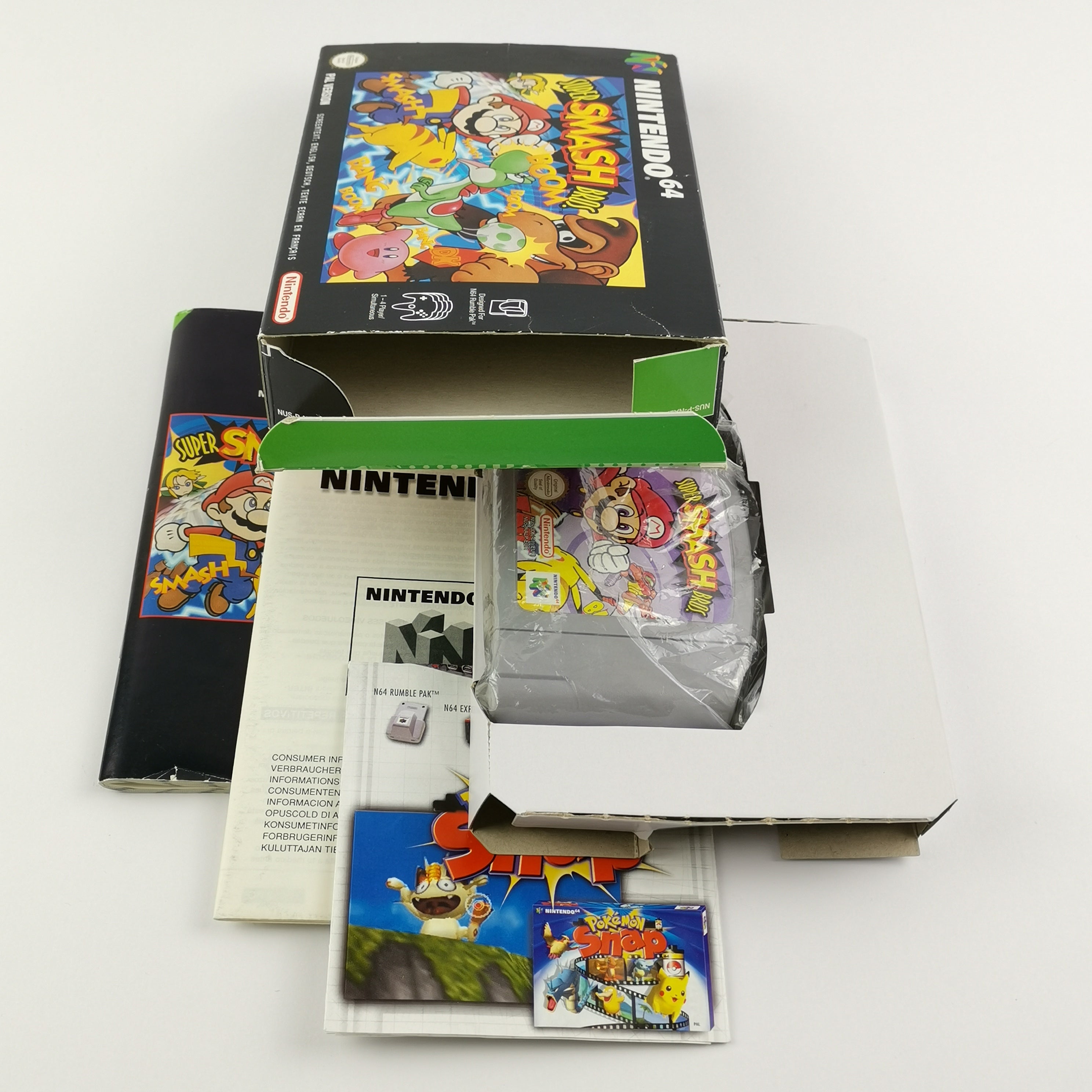 Nintendo 64 Spiel – Super Smash Bros OVP PAL Version N64