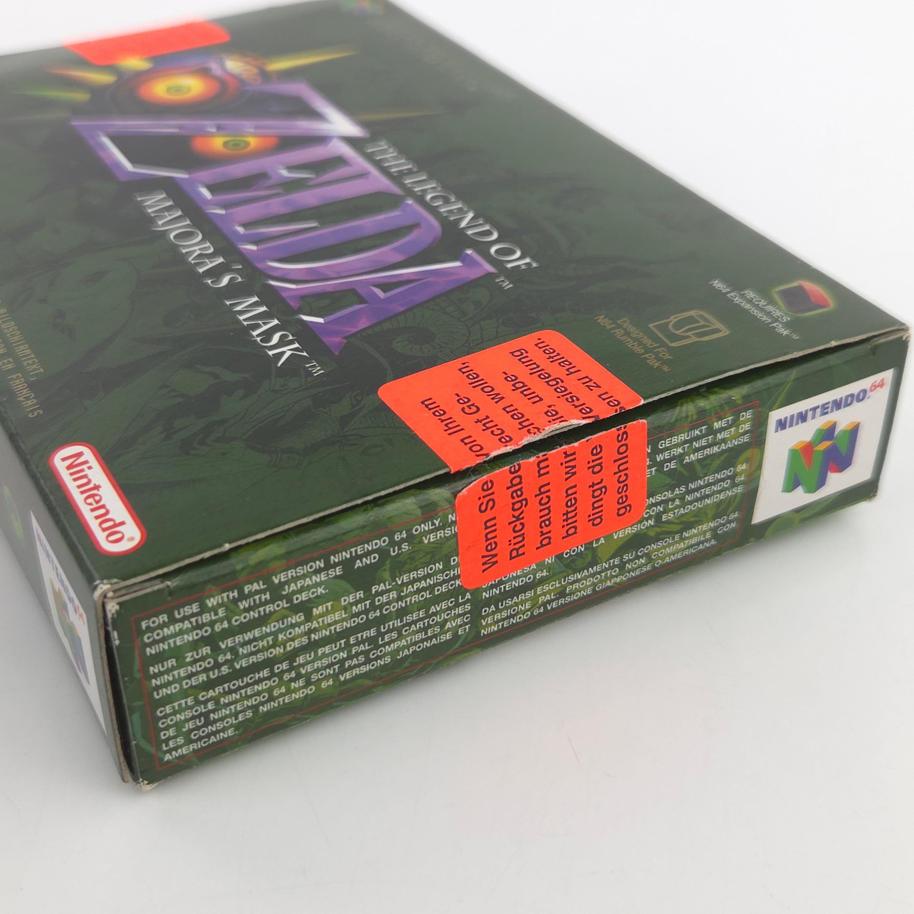 Nintendo 64 Spiel Legend of Zelda Majoras Mask N64 OVP CIB