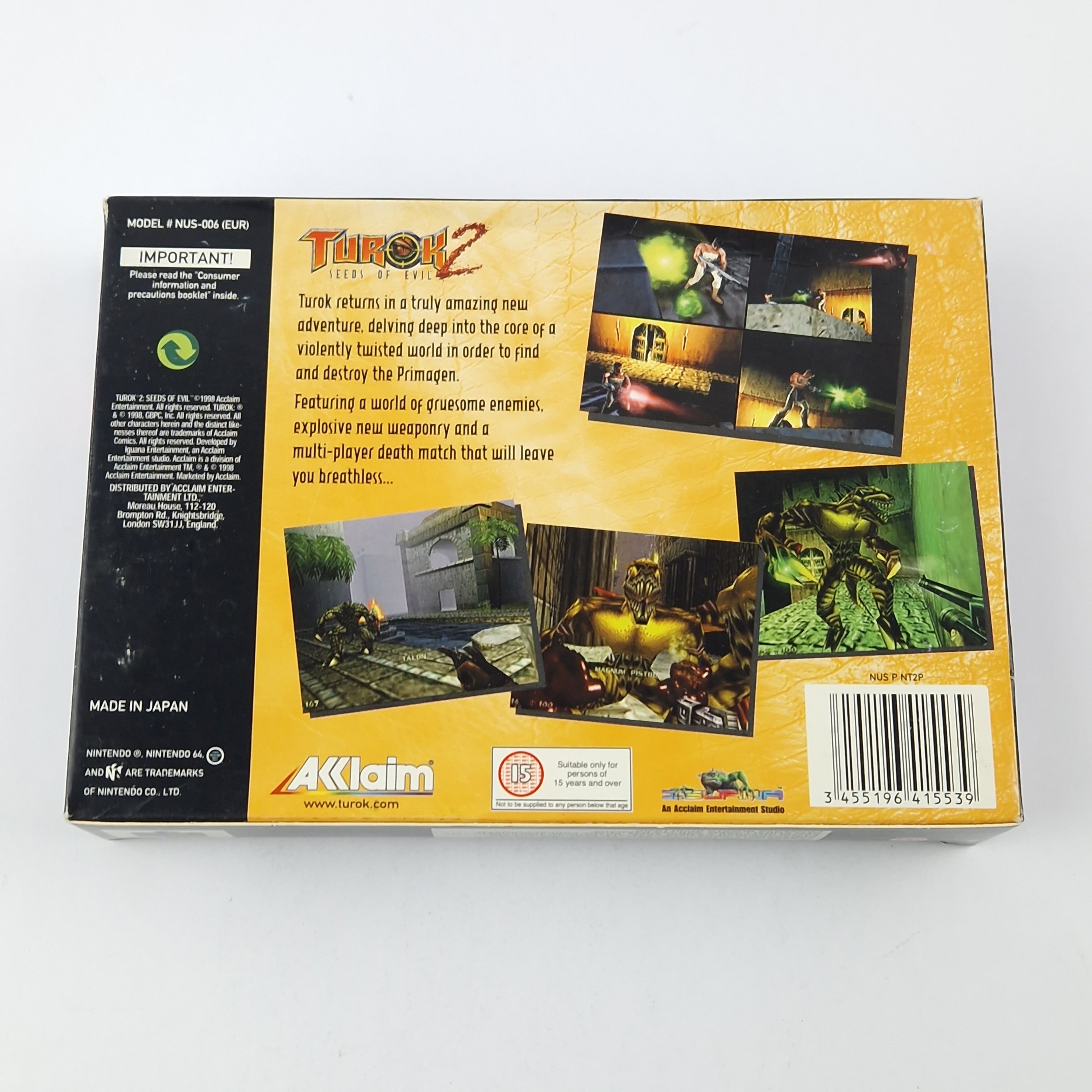 Nintendo 64 Spiel – Turok 2 Seeds of Evil (OVP CIB)