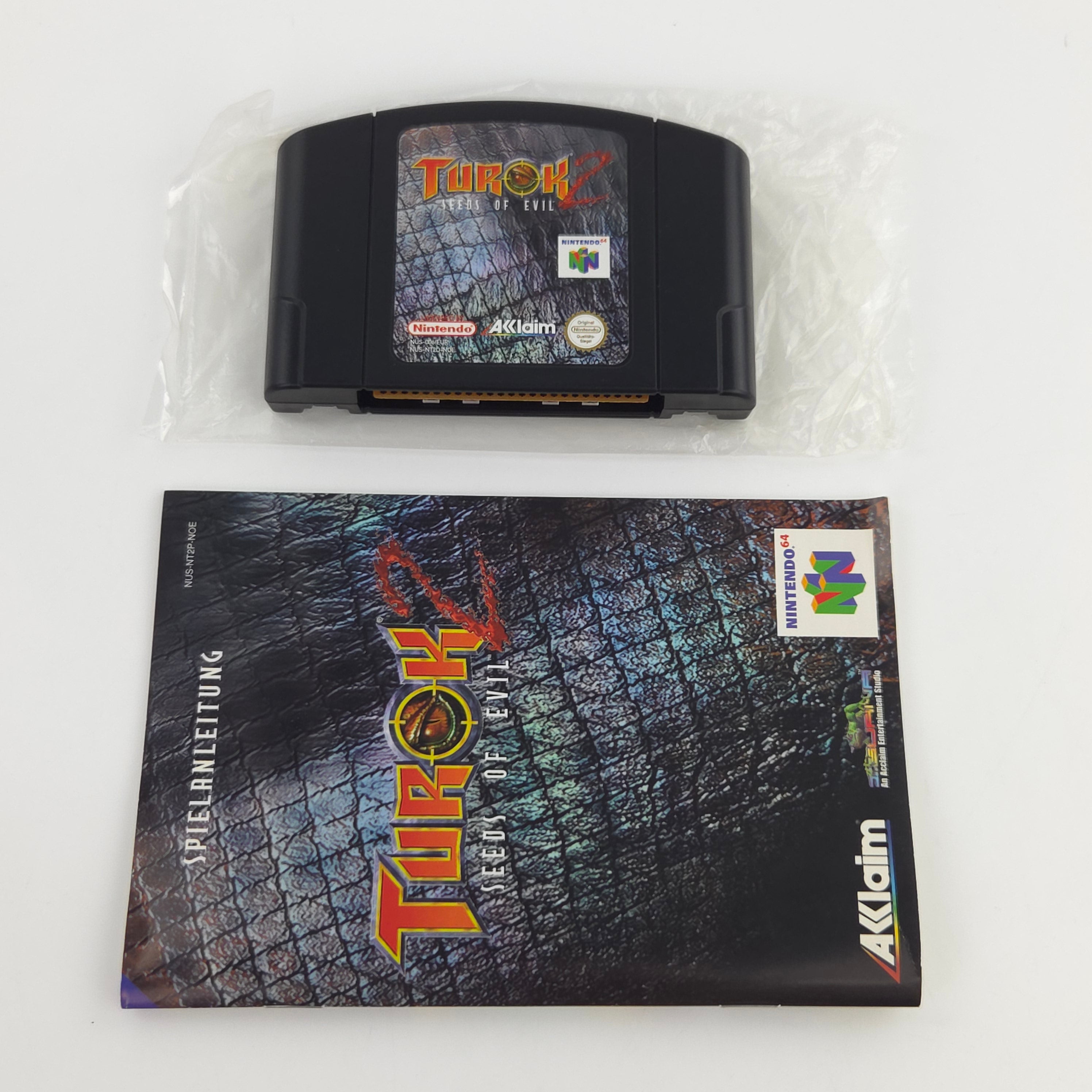 Nintendo 64 Spiel Turok 2 Seeds of Evil OVP Berater PAL