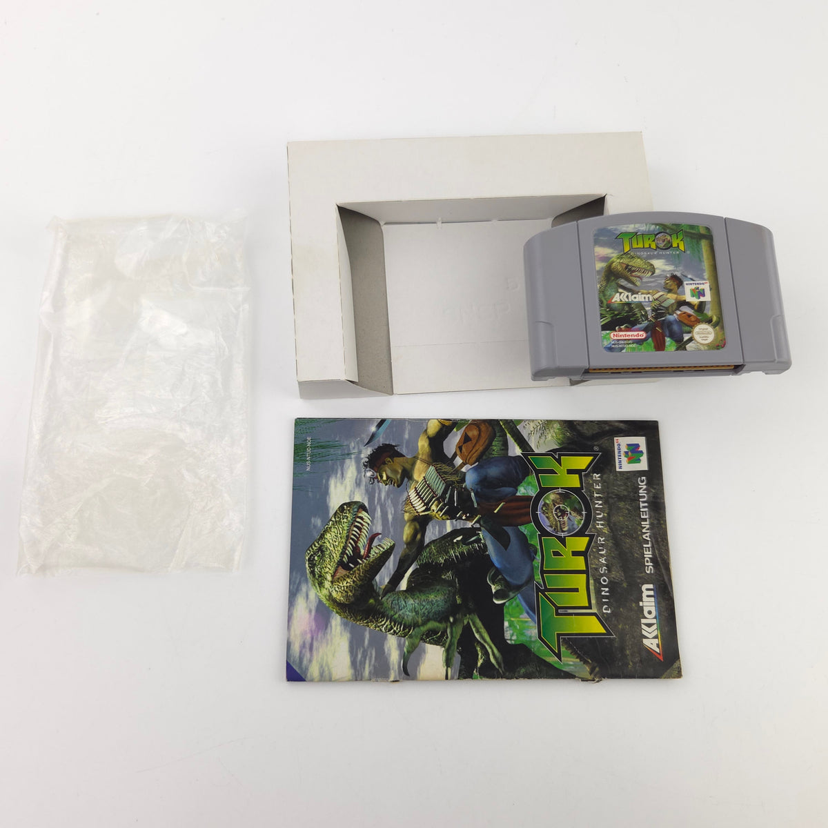 Nintendo 64 Spiel Turok Dinosaur Hunter OVP PAL