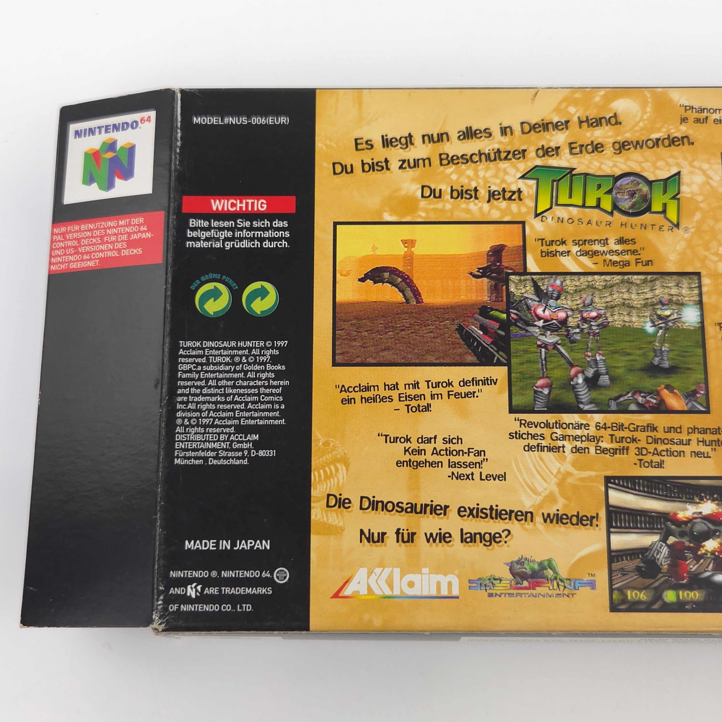 Nintendo 64 Spiel – Turok Dinosaur Hunter (OVP PAL)