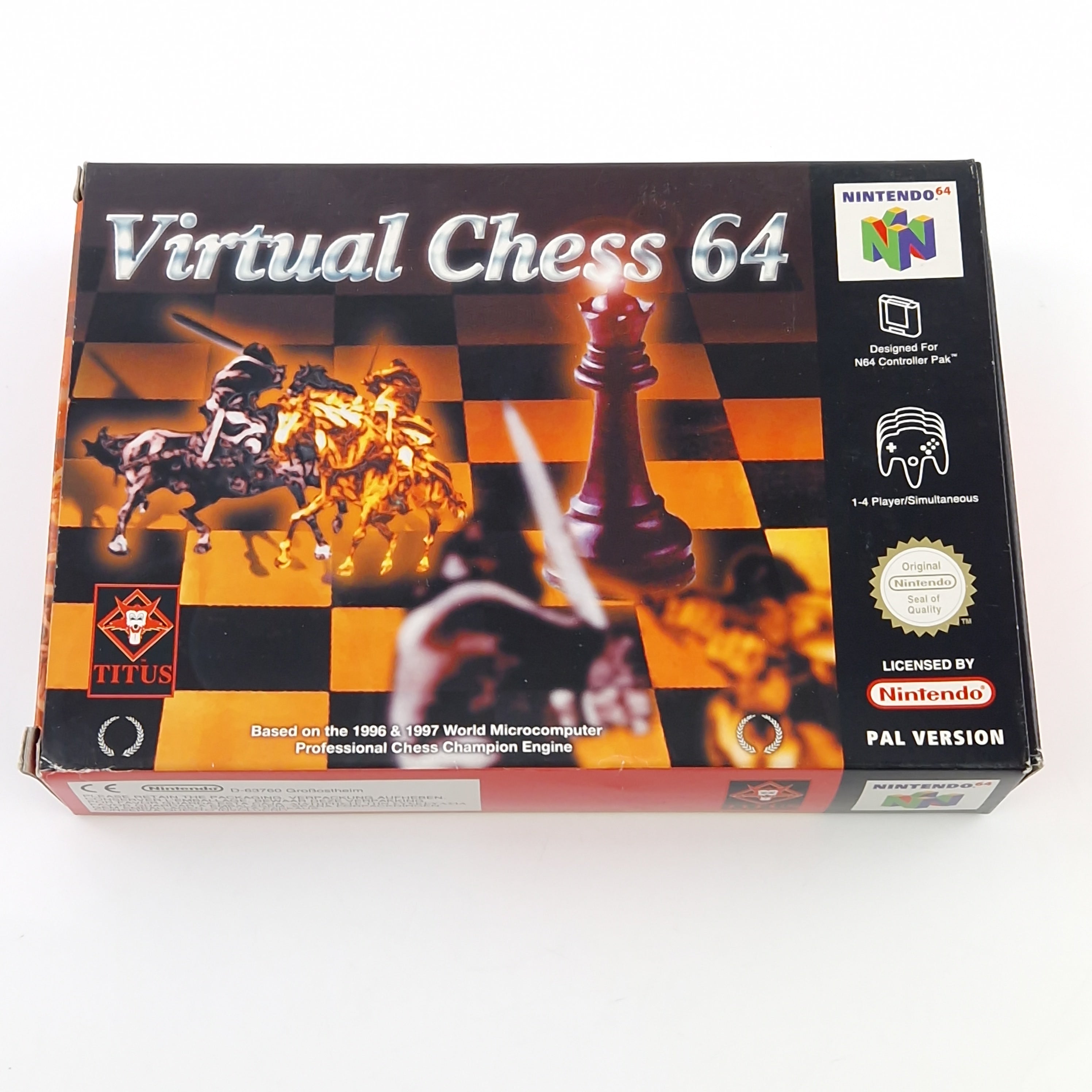 Nintendo 64 Spiel – Virtua Chess 64 N64 Modul OVP PAL