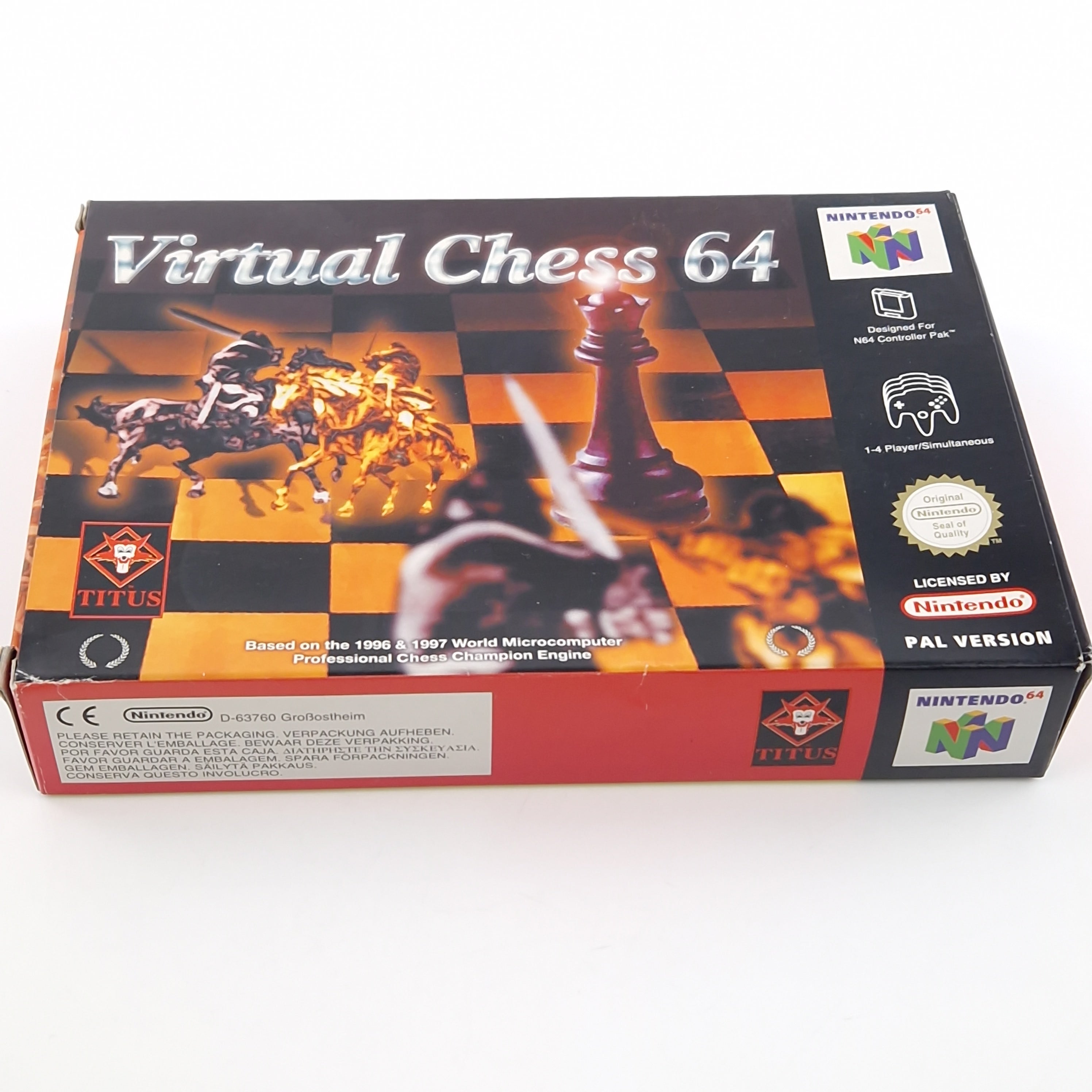 Nintendo 64 Spiel – Virtua Chess 64 N64 Modul OVP PAL