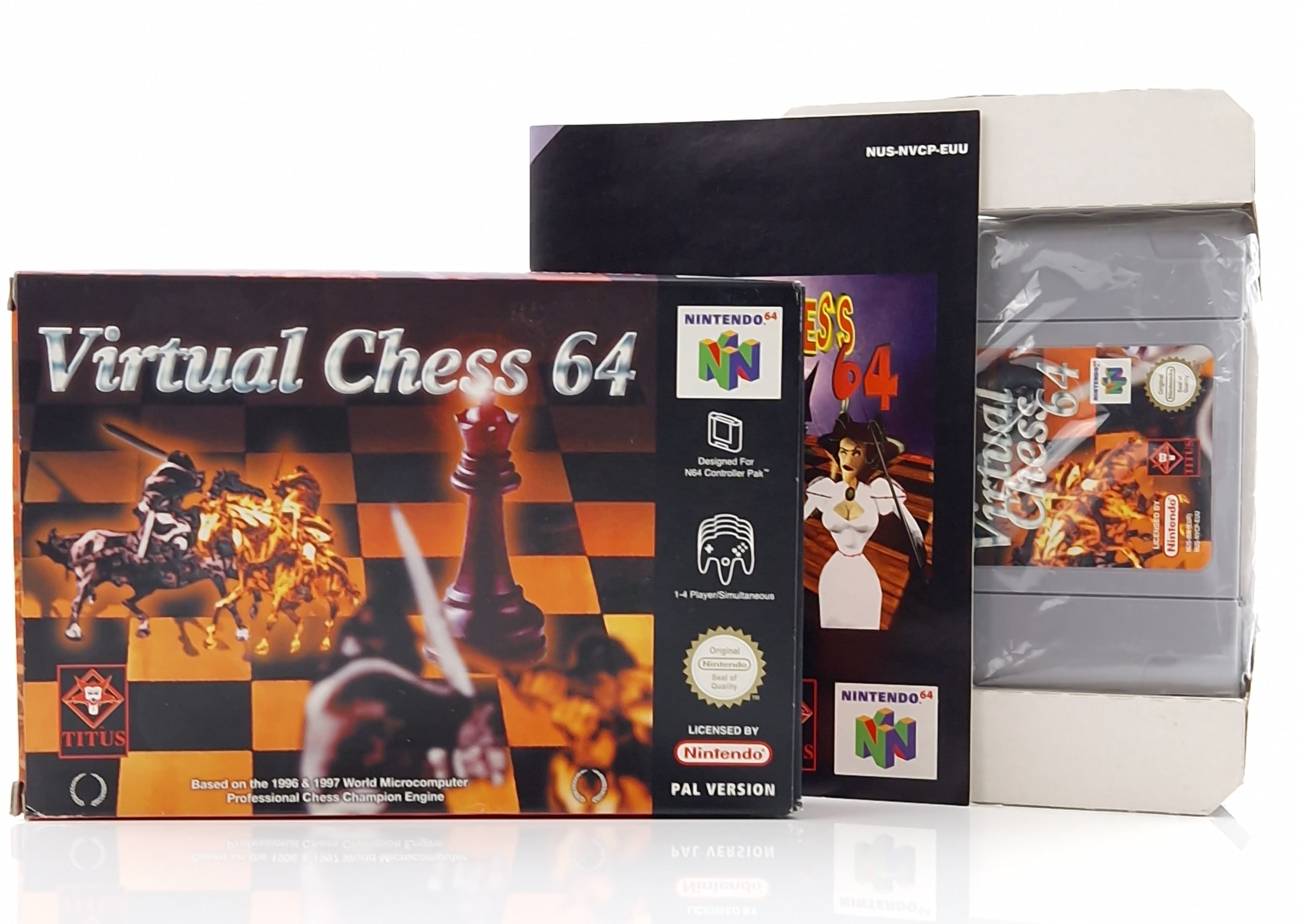 Nintendo 64 Spiel – Virtua Chess 64 N64 Modul OVP PAL