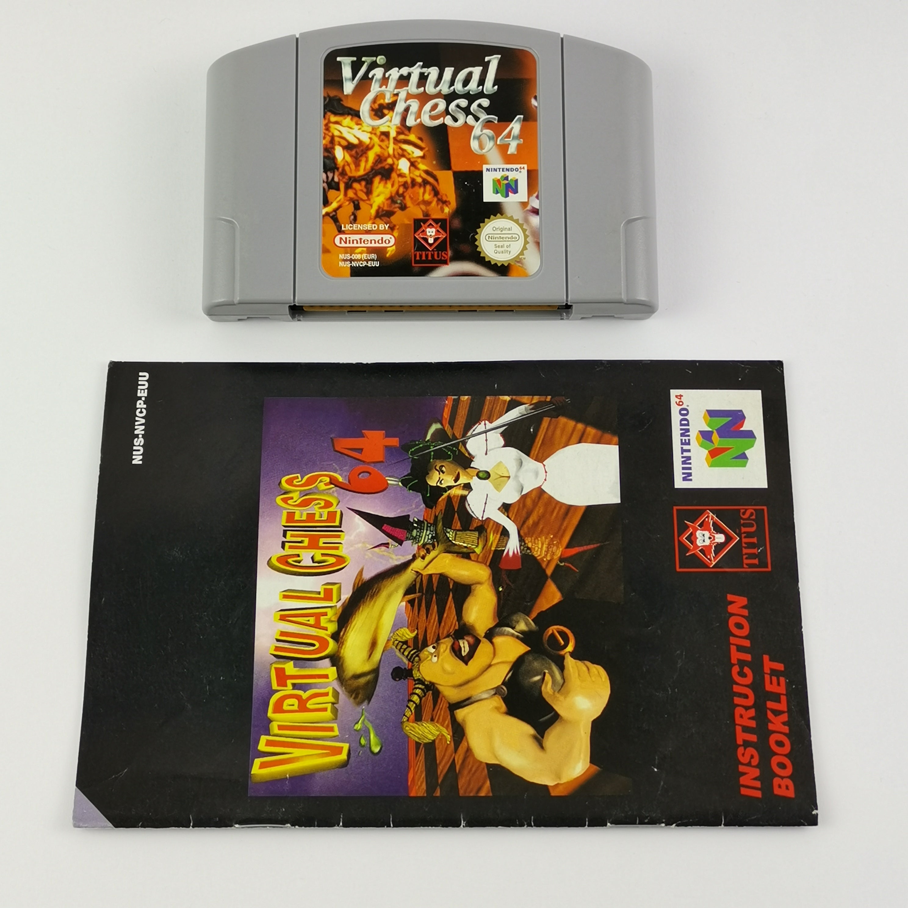 Nintendo 64 Spiel – Virtual Chess 64 Modul Anleitung PAL