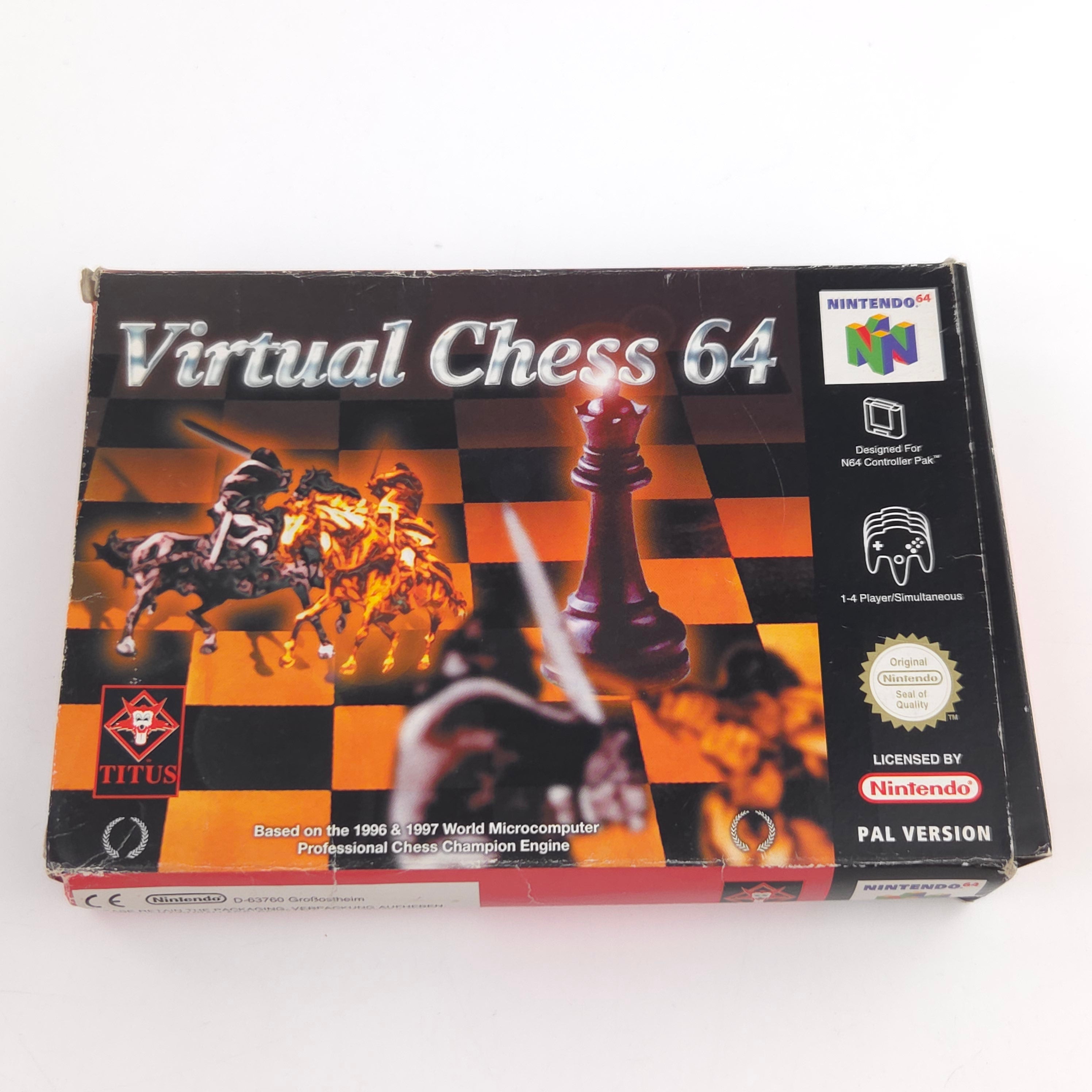 Nintendo 64 Spiel – Virtual Chess 64 (OVP PAL)