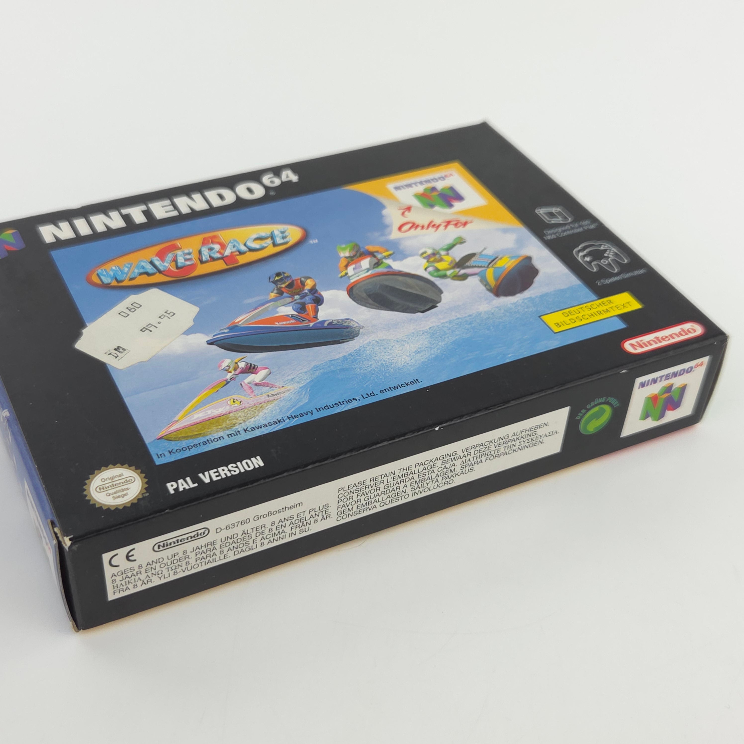 Nintendo 64 Spiel Wave Race 64 Modul Anleitung OVP PAL