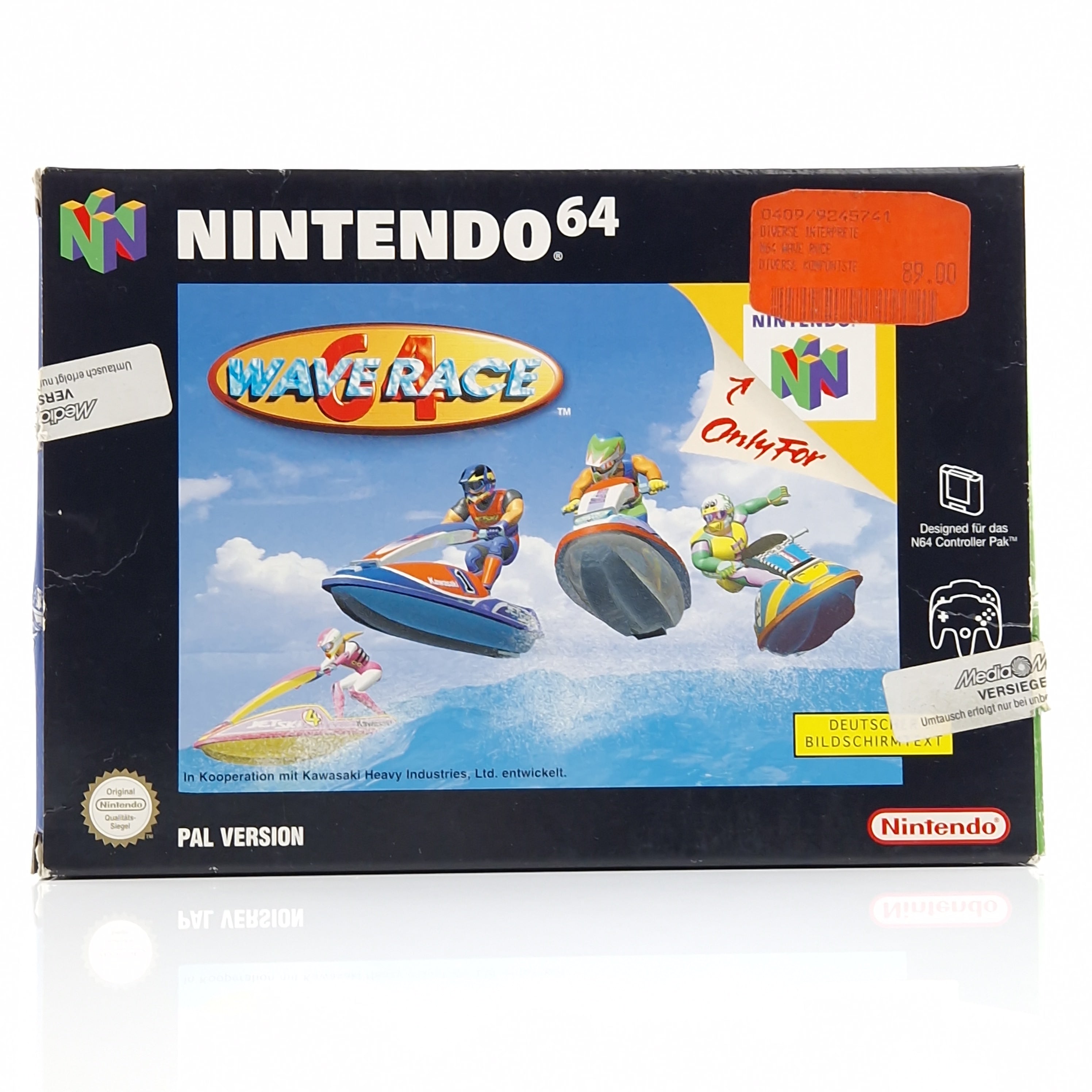 Nintendo 64 Spiel – Wave Race 64 Modul OVP starke Gebrauchsspuren