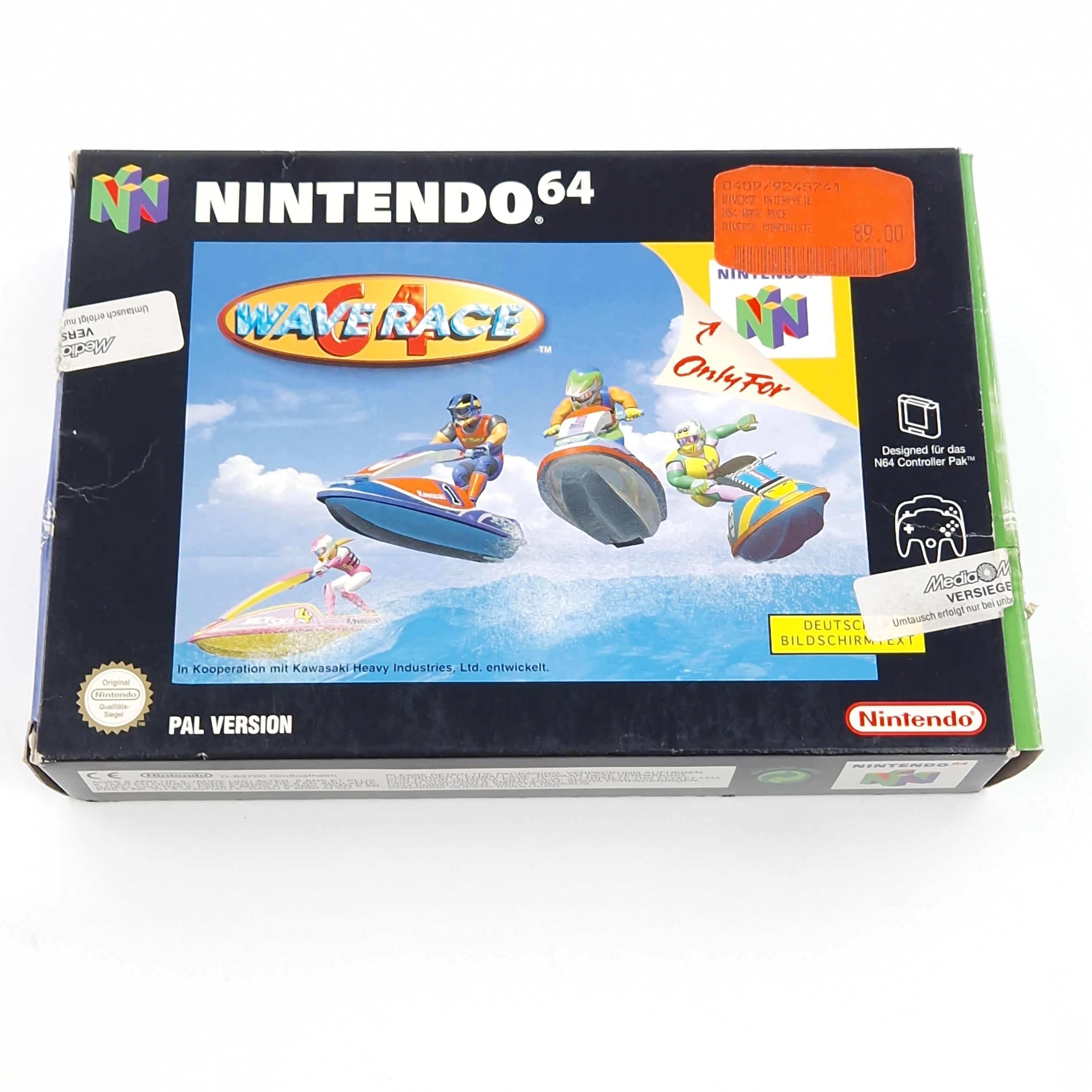 Nintendo 64 Spiel – Wave Race 64 Modul OVP starke Gebrauchsspuren