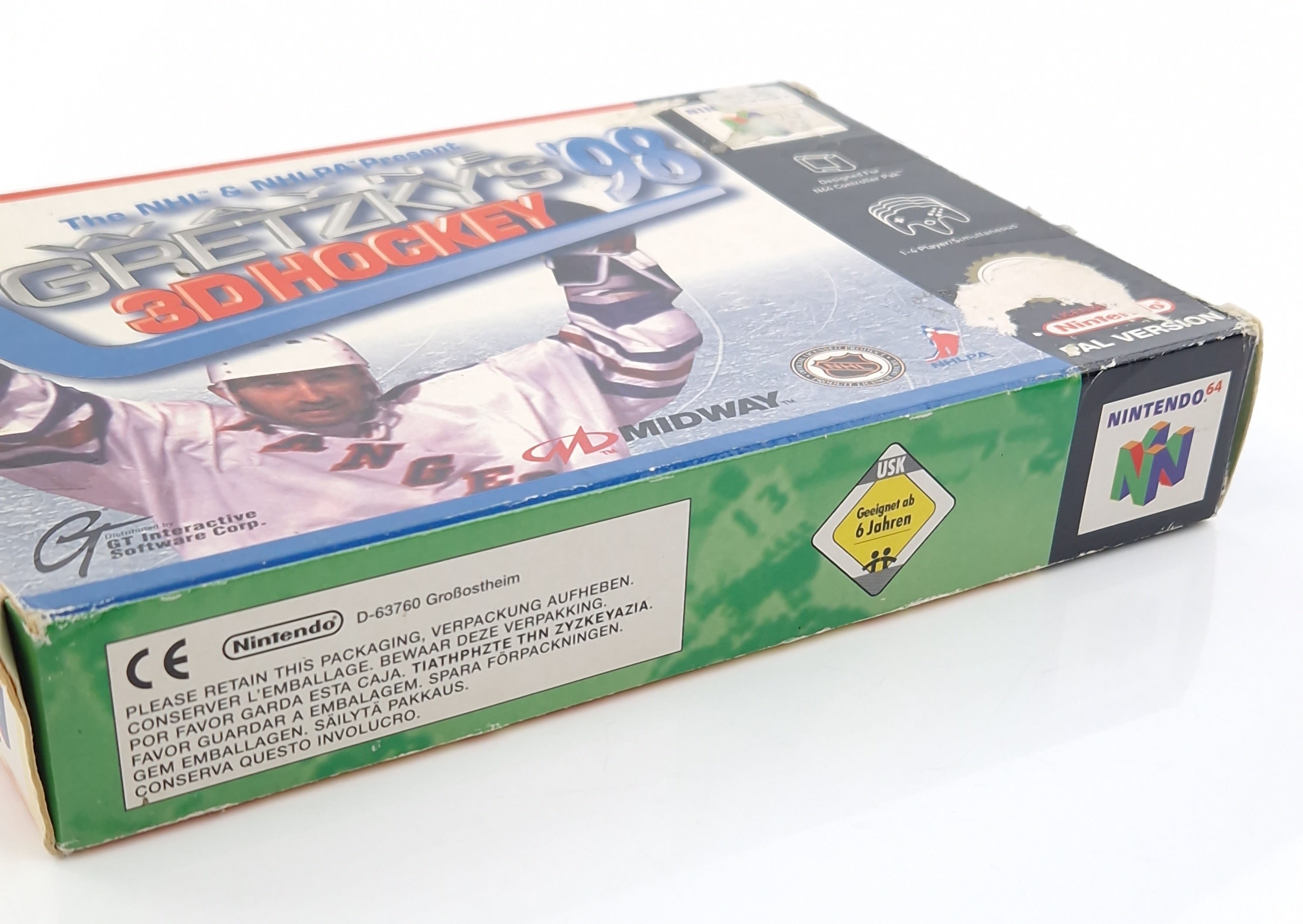 Nintendo 64 Spiel – Wayne Gretzky 3D Hockey 98 OVP PAL