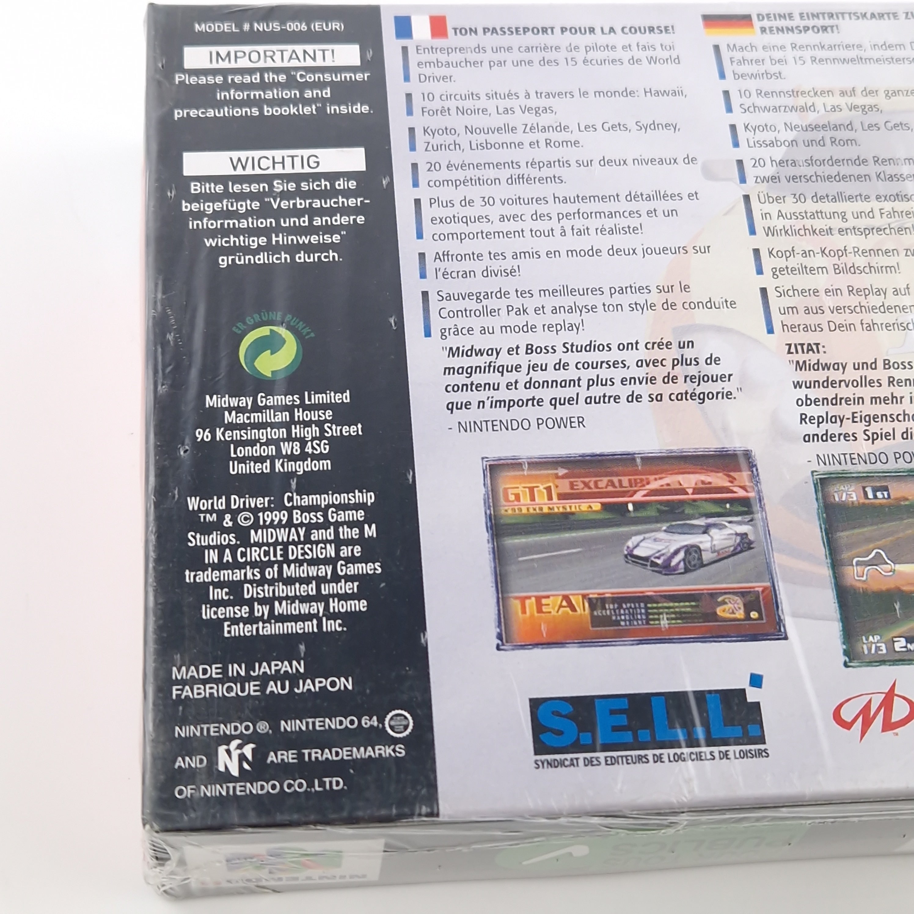 Nintendo 64 Spiel – World Driver Championship (N64 Neu)