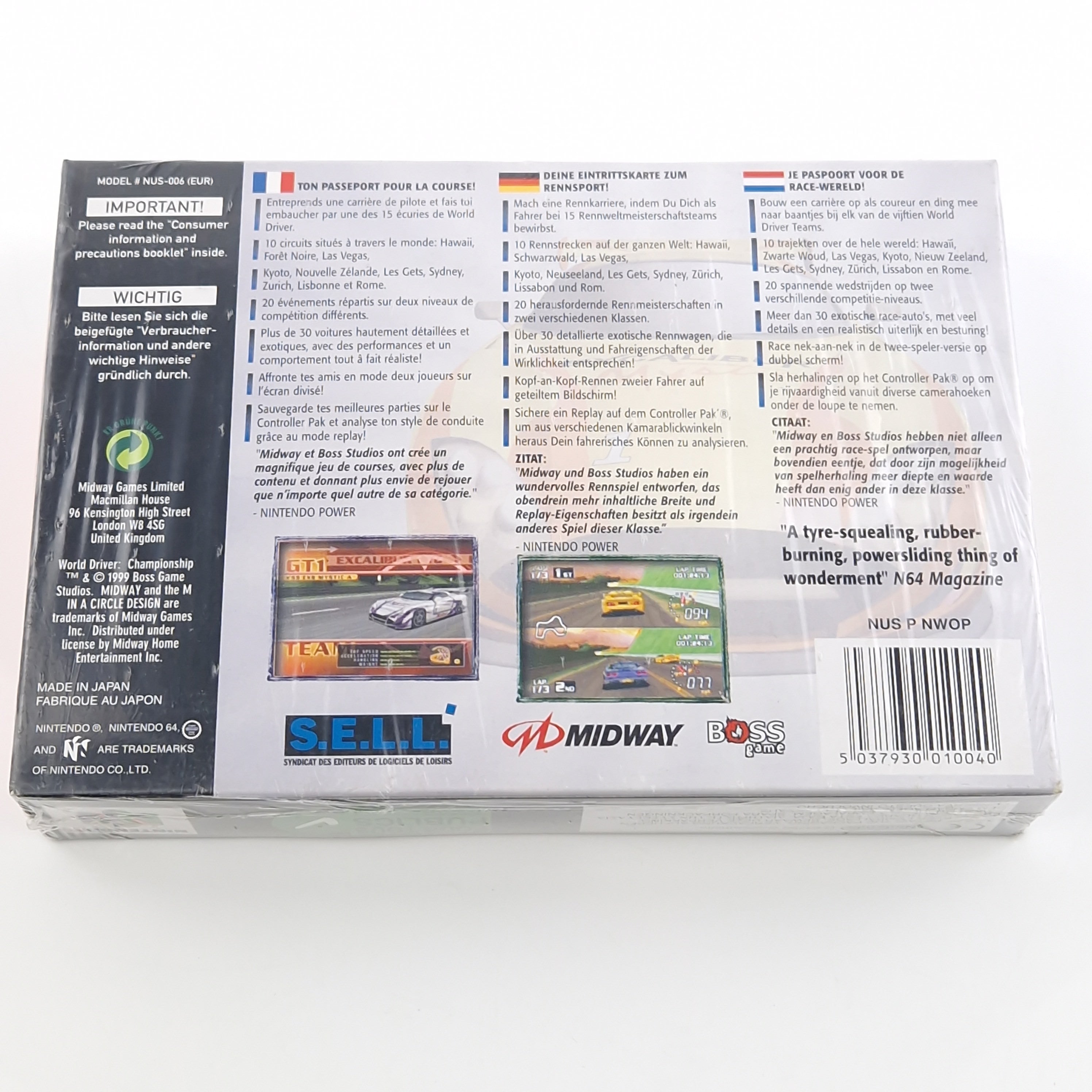 Nintendo 64 Spiel – World Driver Championship (N64 Neu)