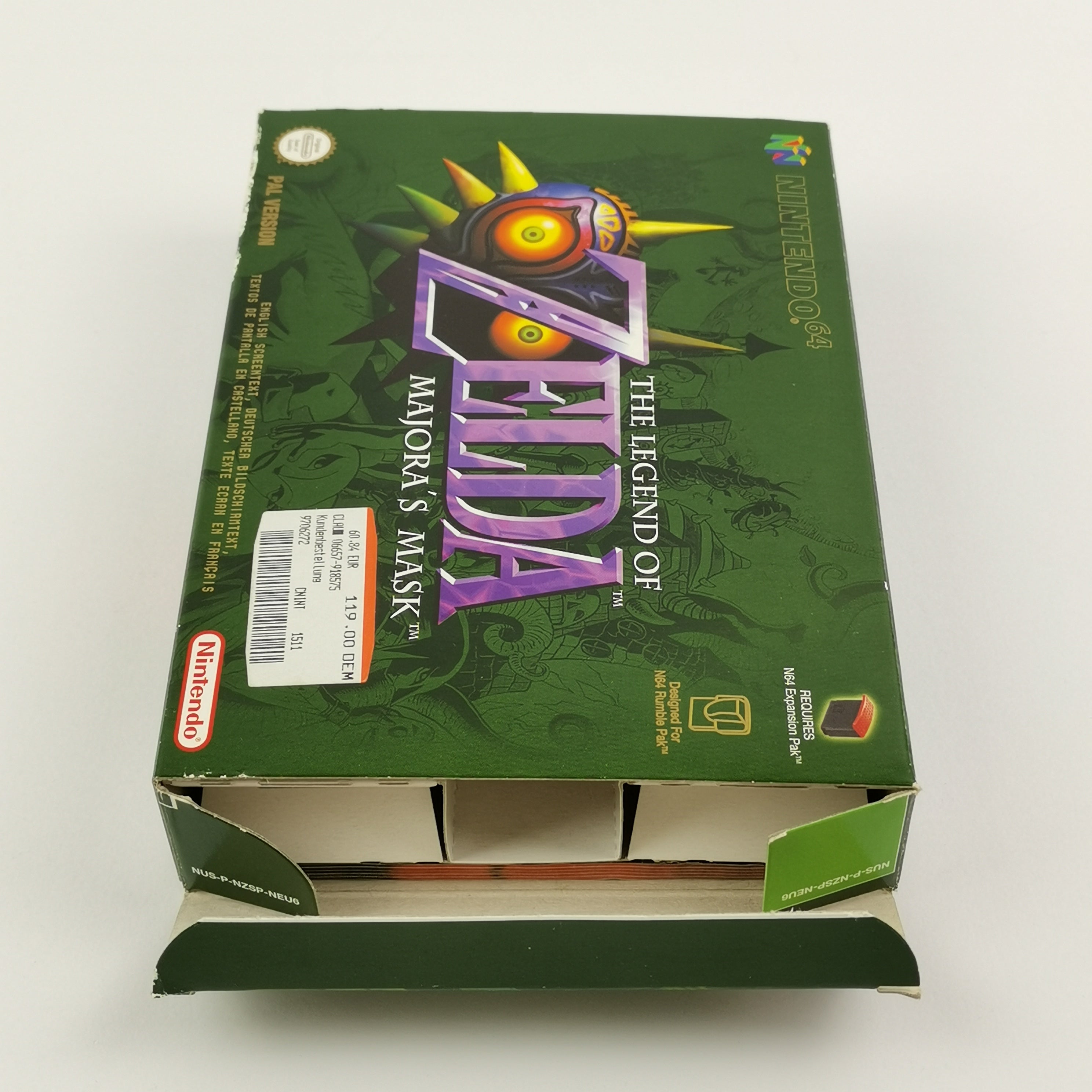 Nintendo 64 Spiel – Zelda Majoras Mask OVP PAL N64