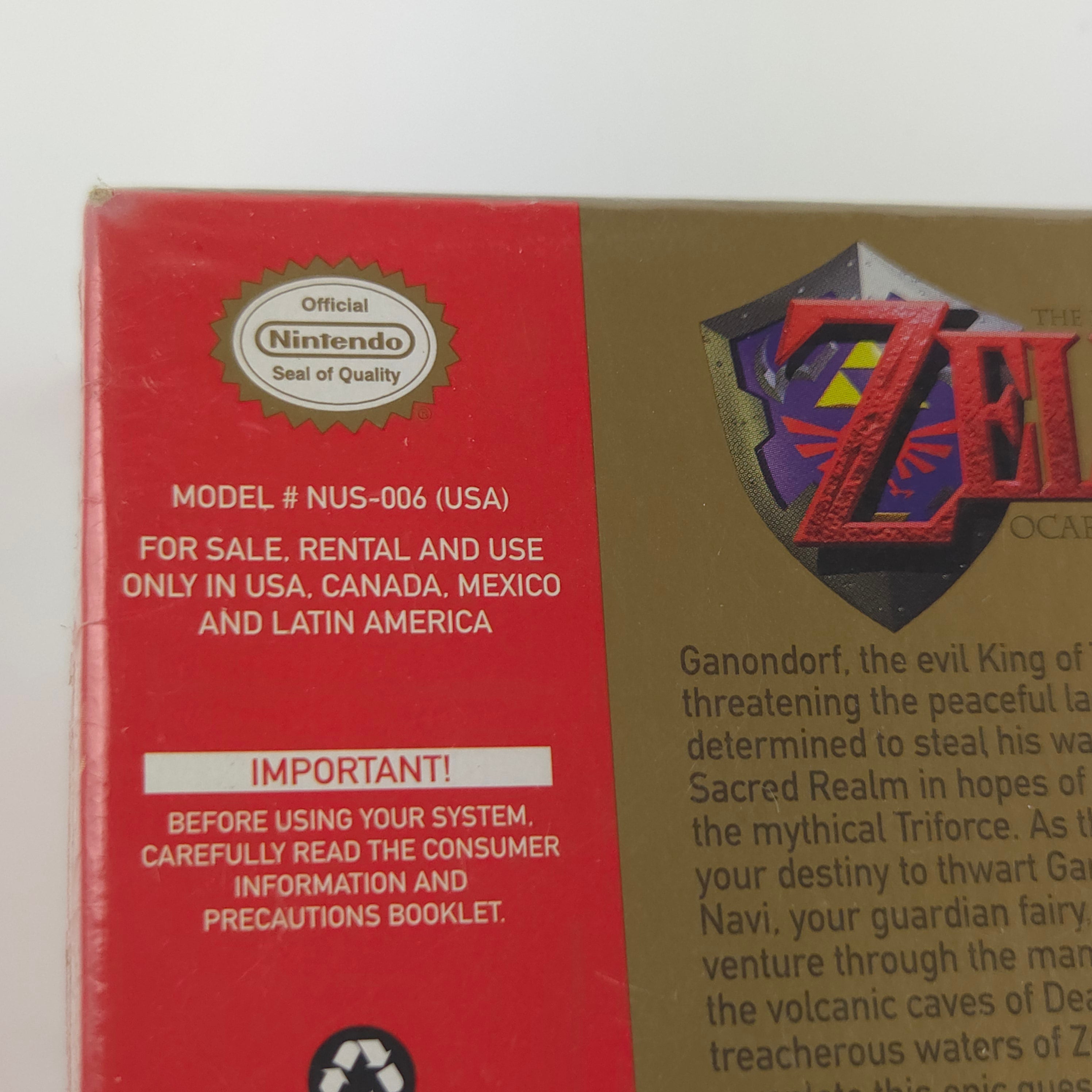 Nintendo 64 Spiel – Zelda Ocarina of Time Collectors Edition Neu