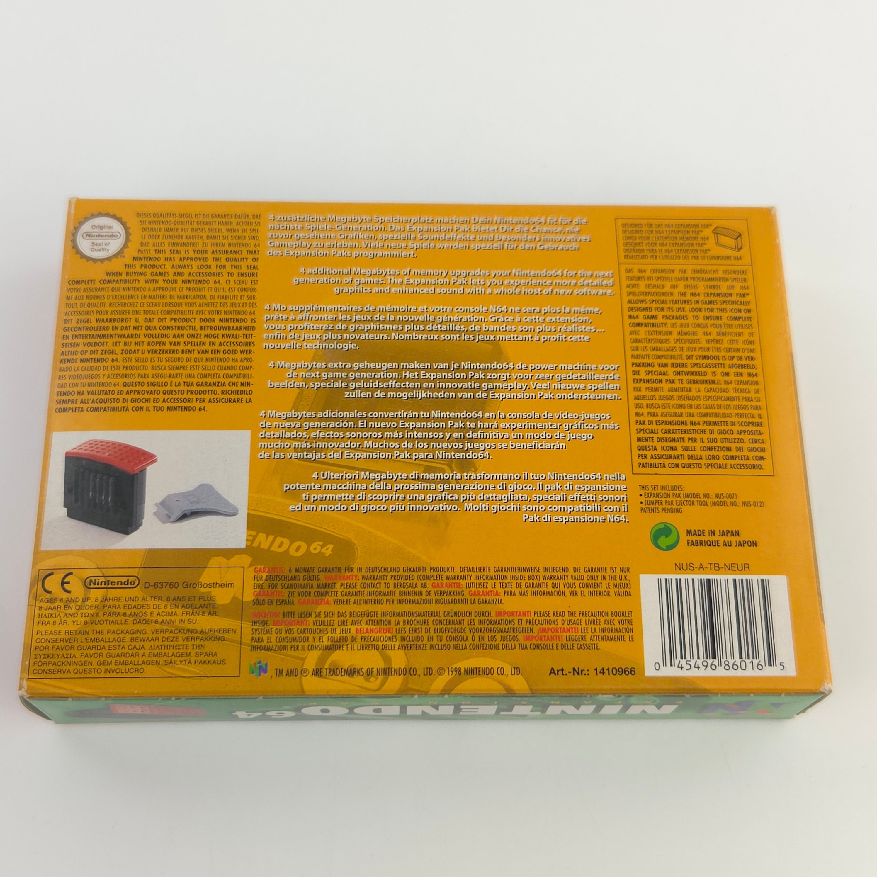 Nintendo 64 Zubehör Expansion Pak RAM Erweiterung OVP PAL