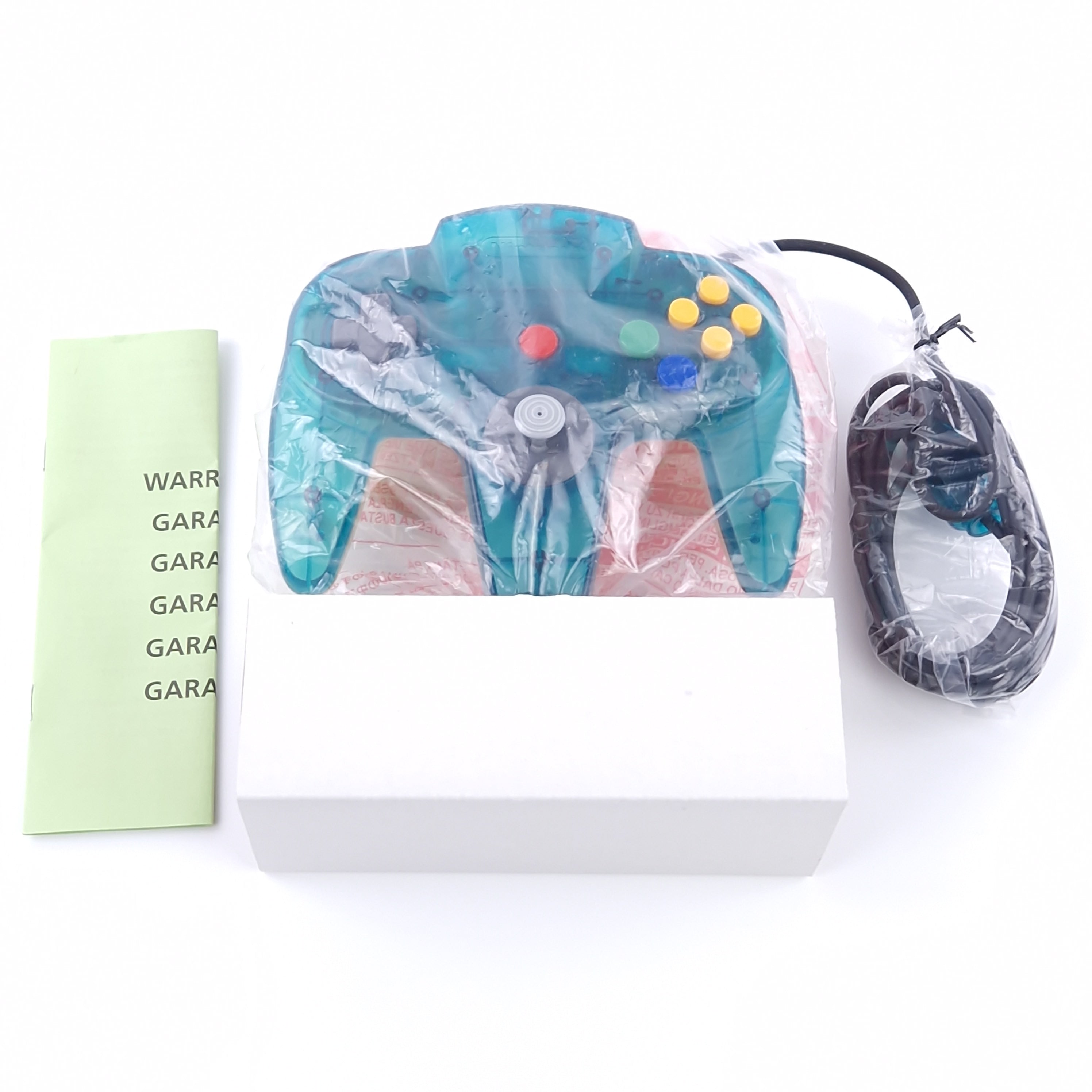 Nintendo 64 Controller Original Clear Blue OVP PAL