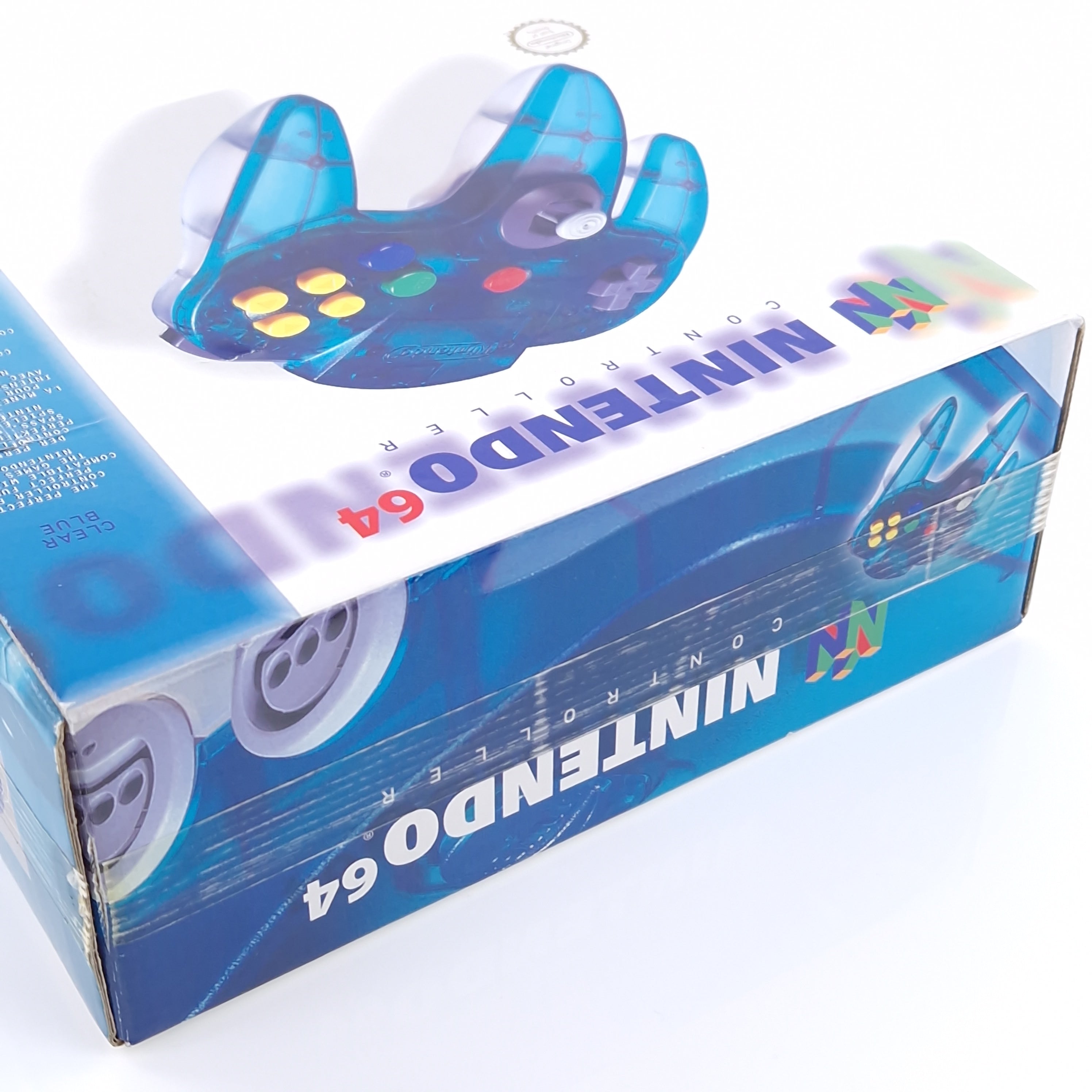 Nintendo 64 Controller Original Clear Blue OVP PAL