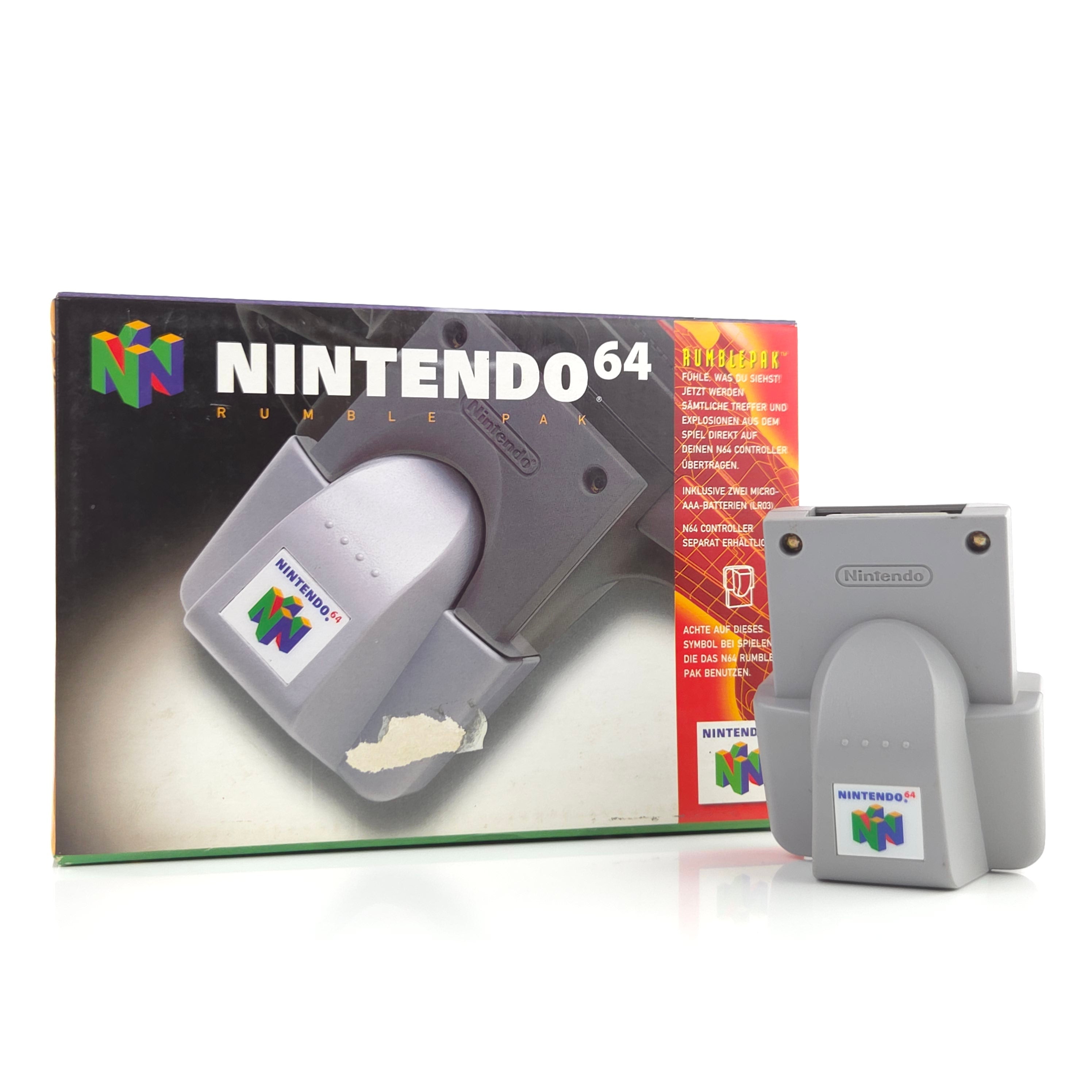 Nintendo 64 Zubehör Rumble Pak Vibrations Adapter OVP PAL