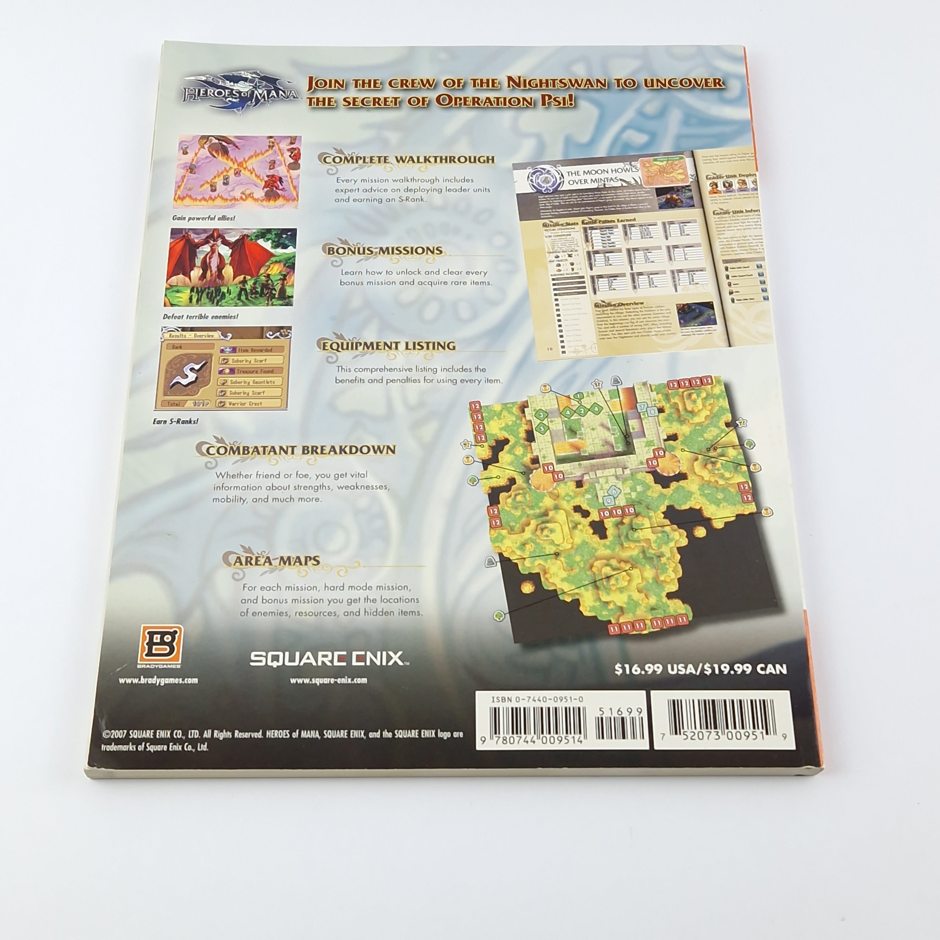Nintendo DS Spiel – Heroes of Mana plus Bradygames Guide