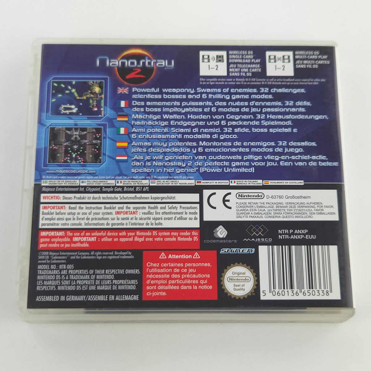 Nintendo DS Spiel Nanostray 2 OVP PAL