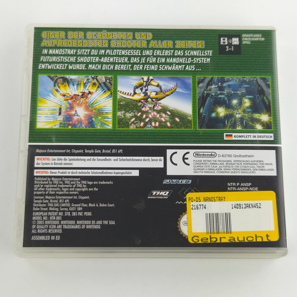 Nintendo DS Spiel Nanostray 3DS PAL OVP