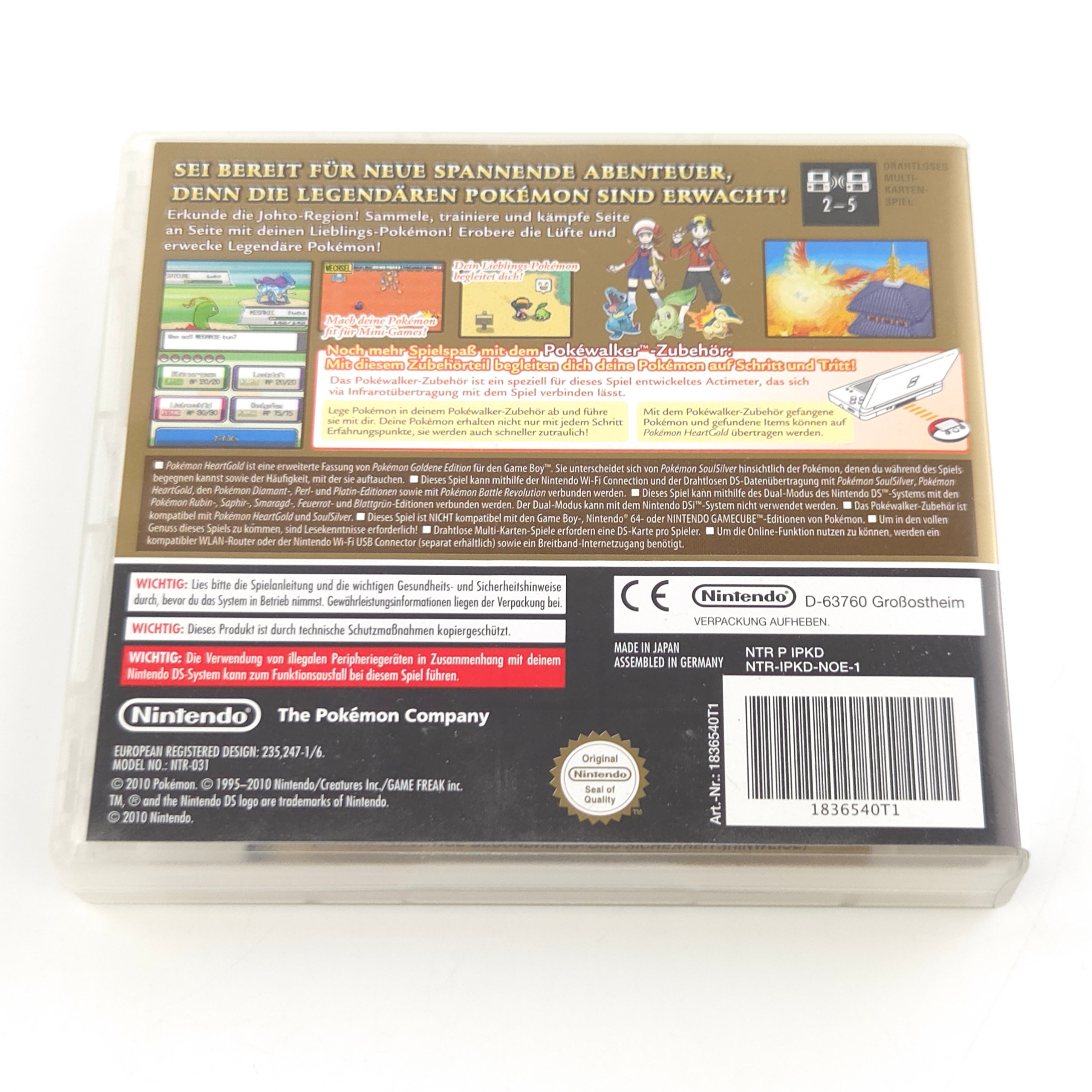 Nintendo DS Spiel – Pokemon Goldene Edition Heartgold OVP