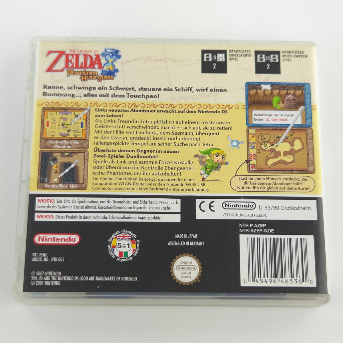 Nintendo DS Spiel The Legend of Zelda Phantom Hourglass PAL OVP