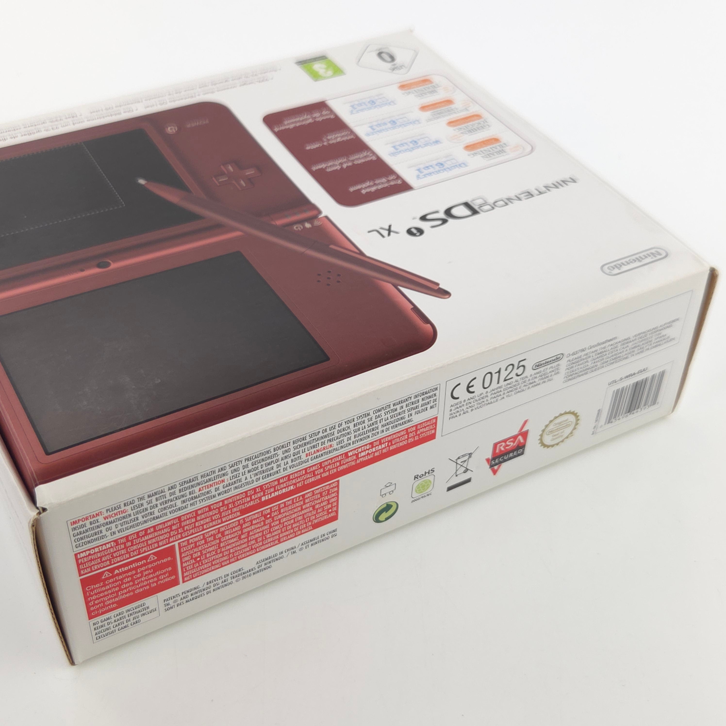 Nintendo DSi XL Konsole Bordeauxrot OVP PAL Top Zustand