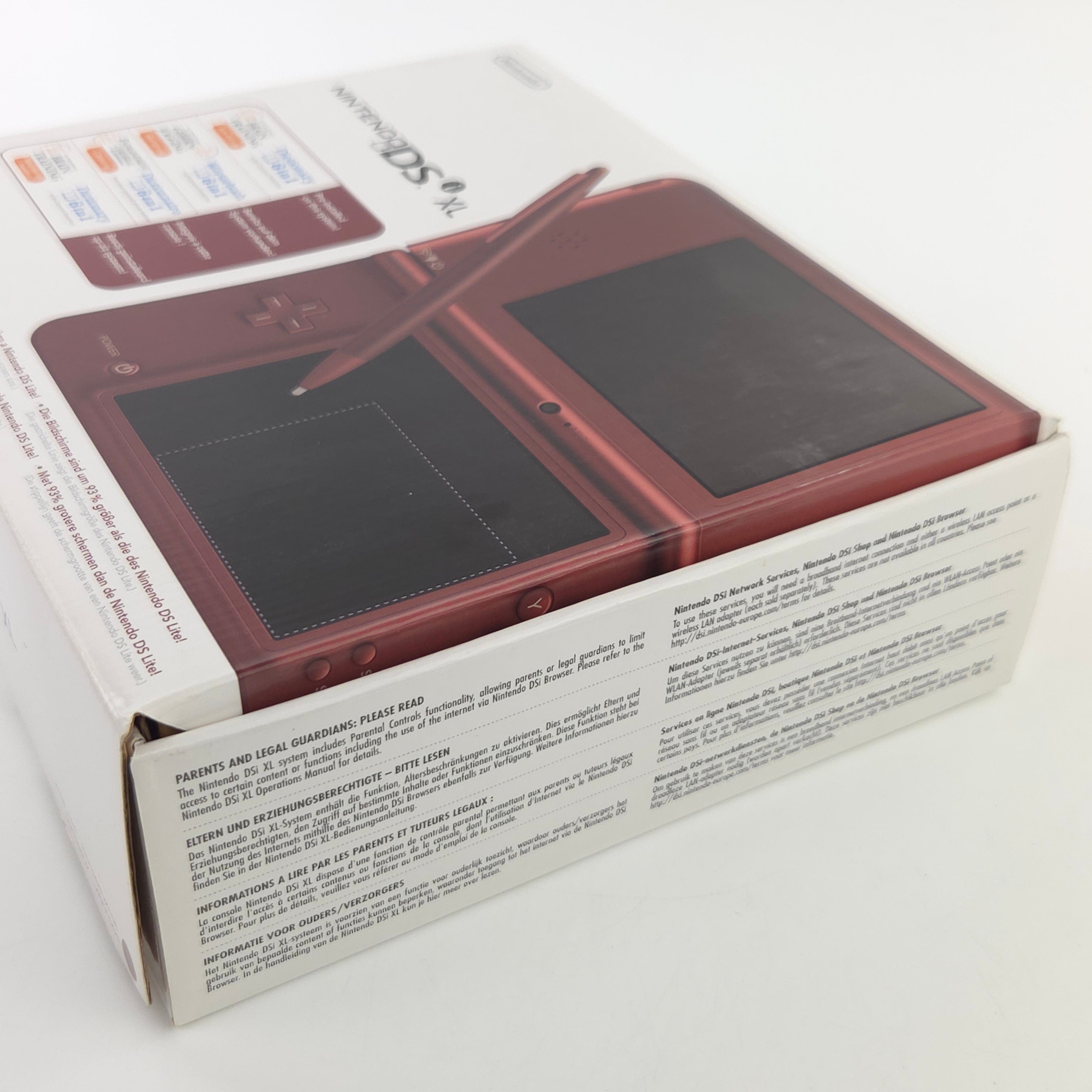 Nintendo DSi XL Konsole Bordeauxrot OVP PAL Top Zustand