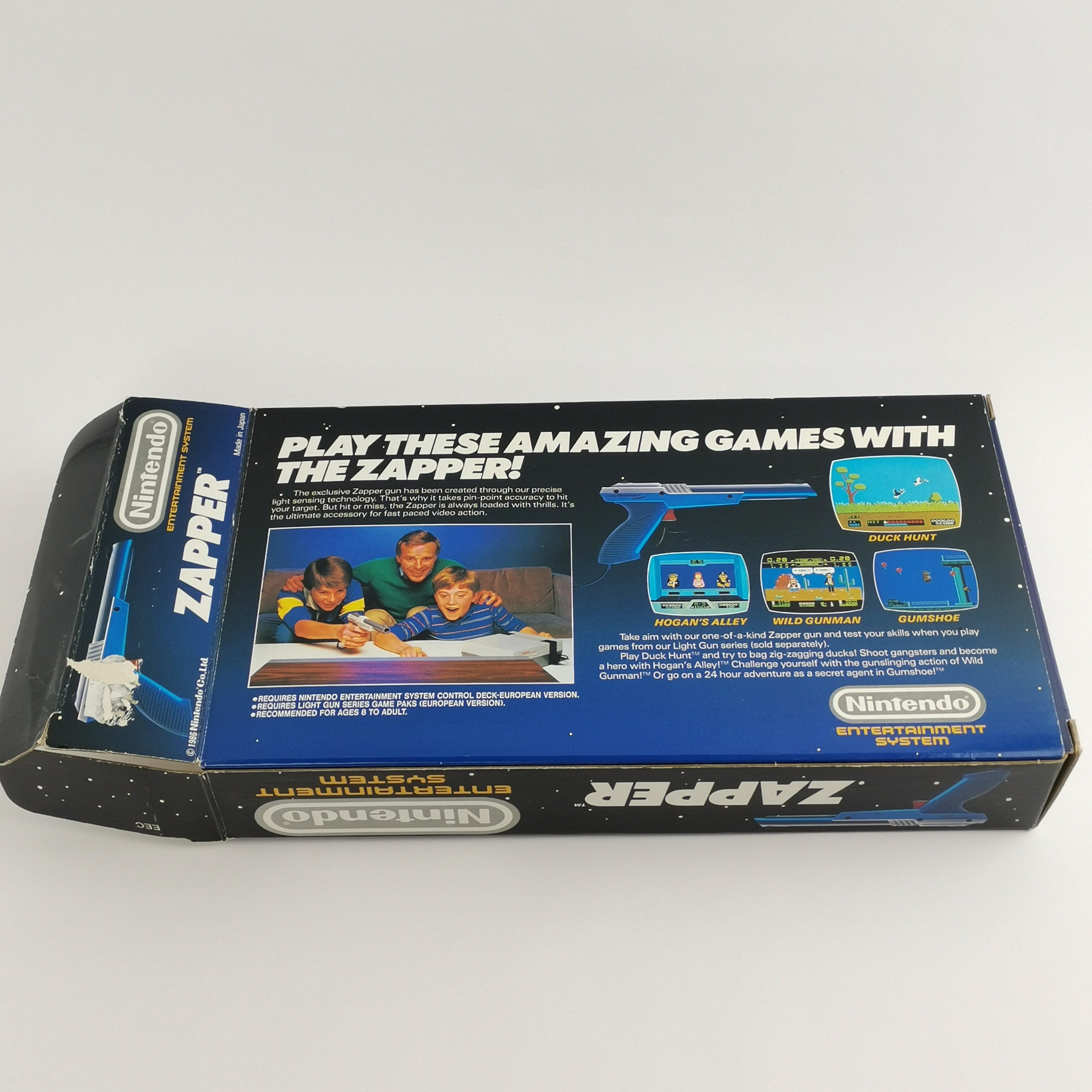 Nintendo Entertainment System Controller Zapper Grau OVP