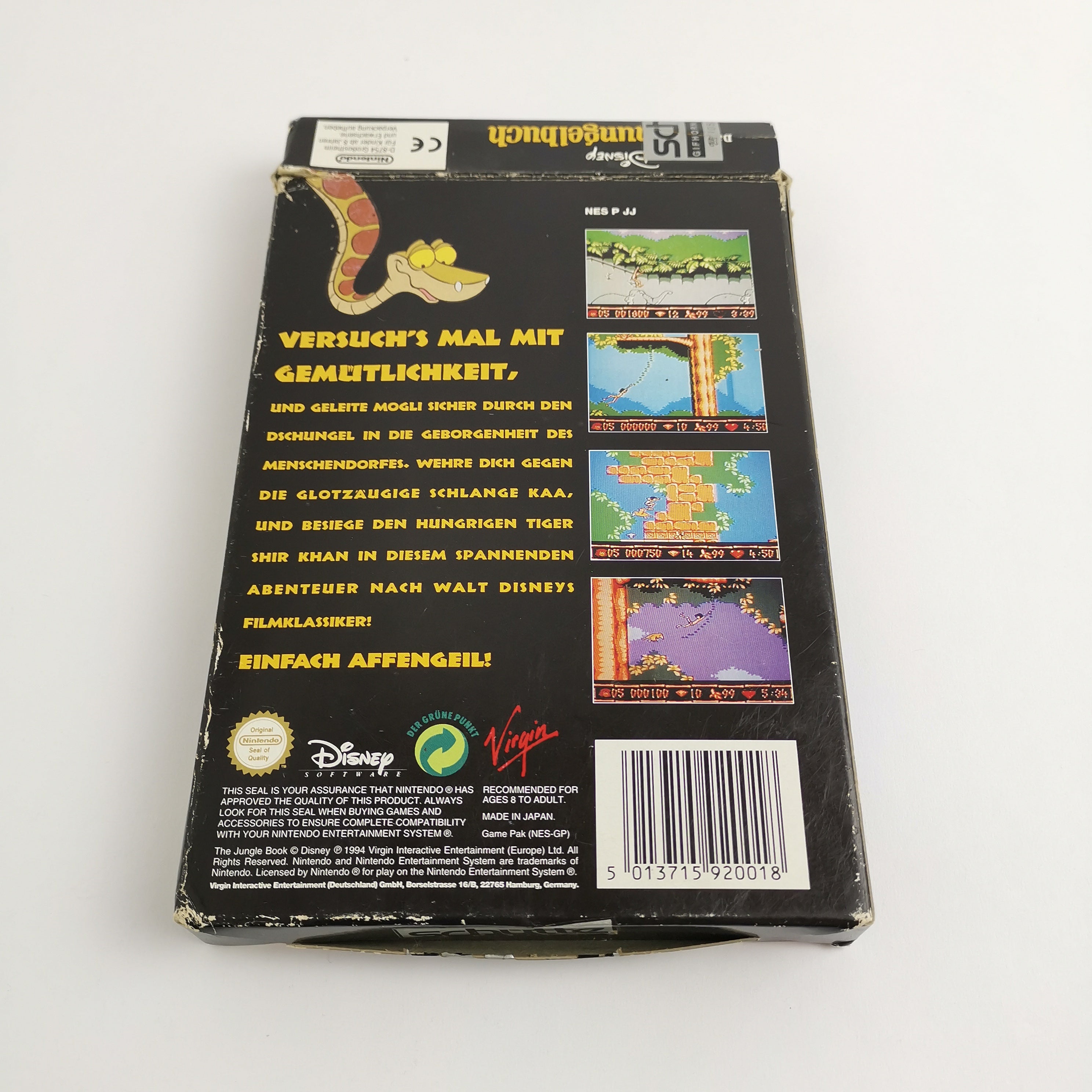 Nintendo Entertainment System Spiel – Disney Dschungelbuch OVP