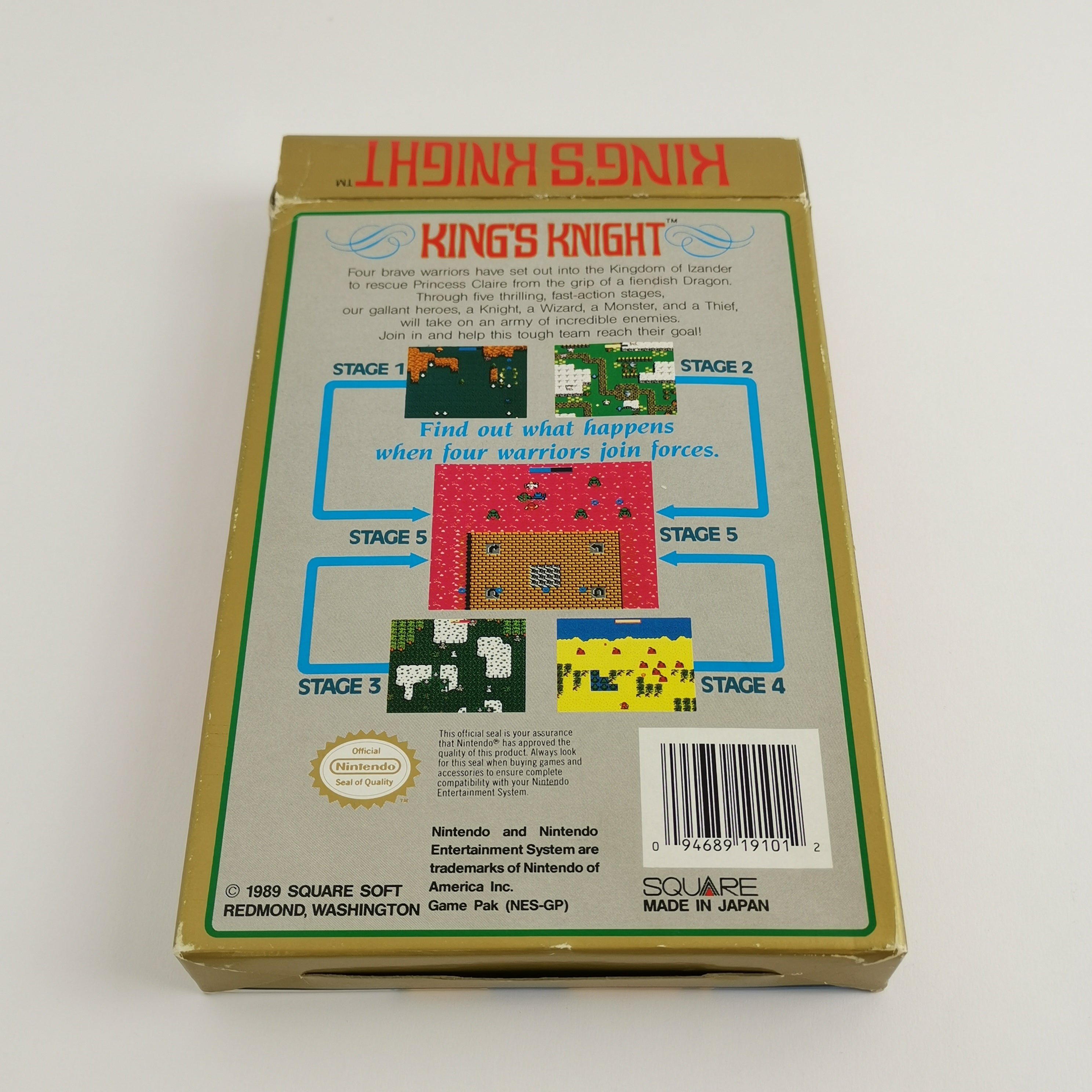 Nintendo Entertainment System Spiel: King´s Knight - Square | NES OVP NTSC USA