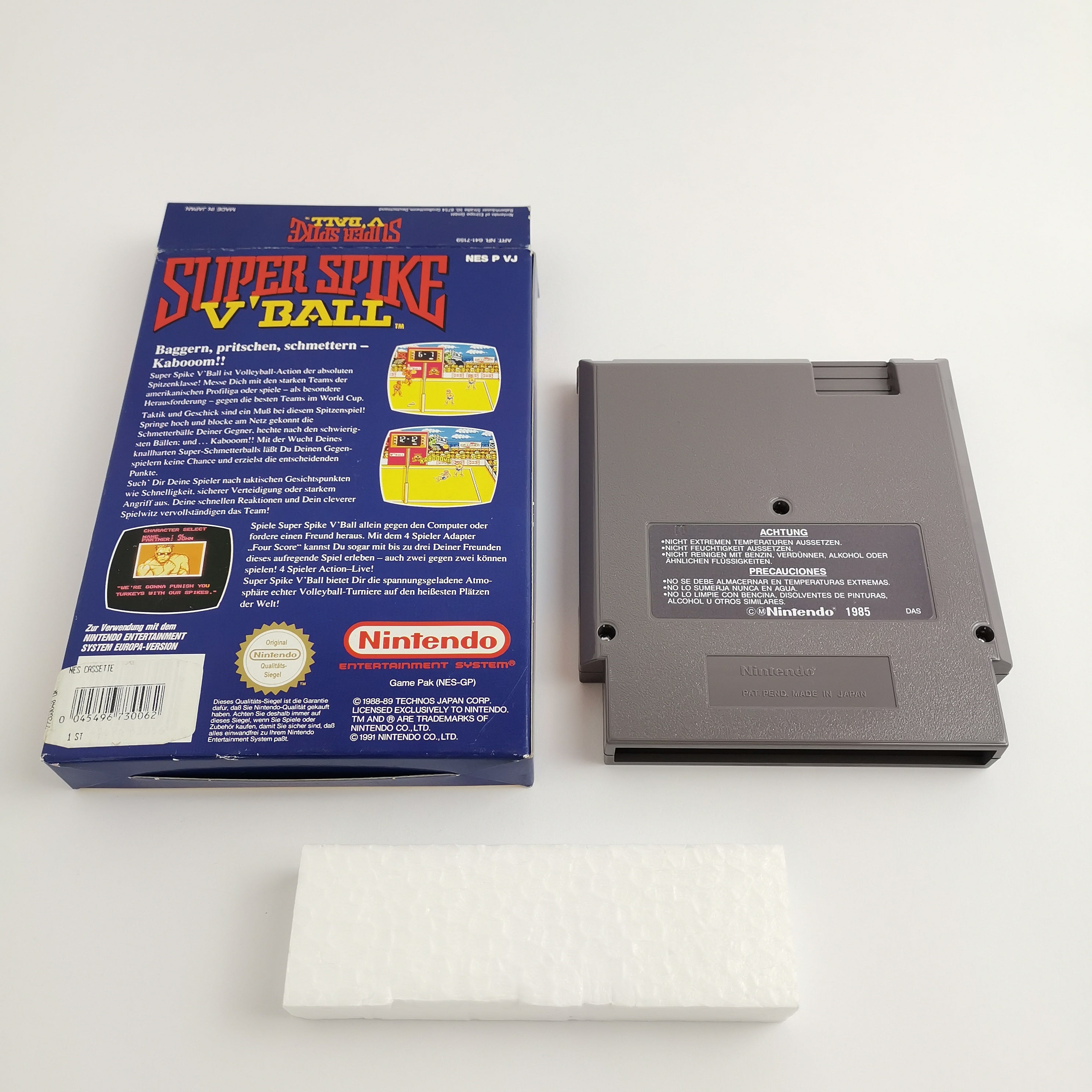 Nintendo Entertainment System Spiel: Super Spike V´Ball OVP ohne Anleitung NES