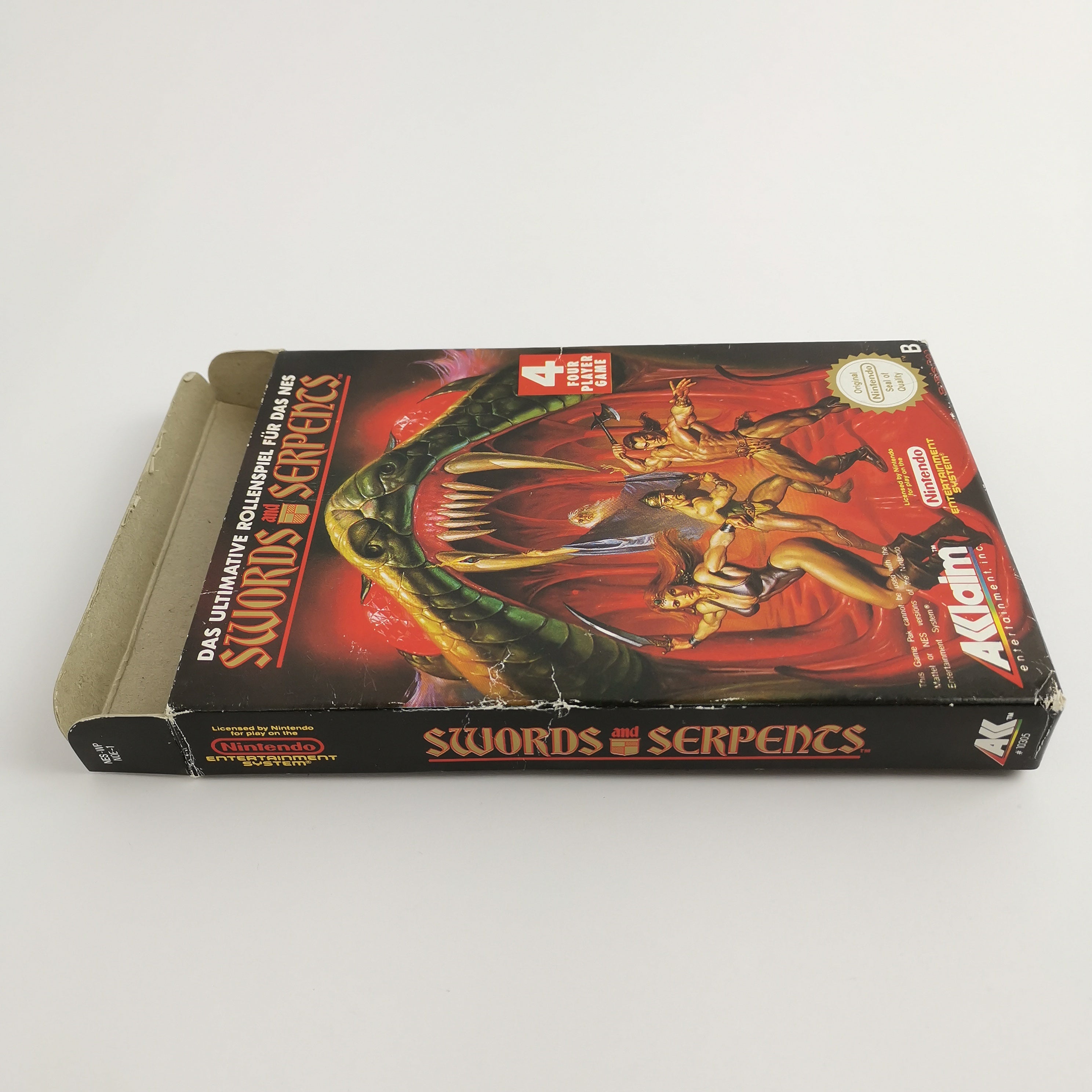 Nintendo Entertainment System Spiel – Swords and Serpents OVP
